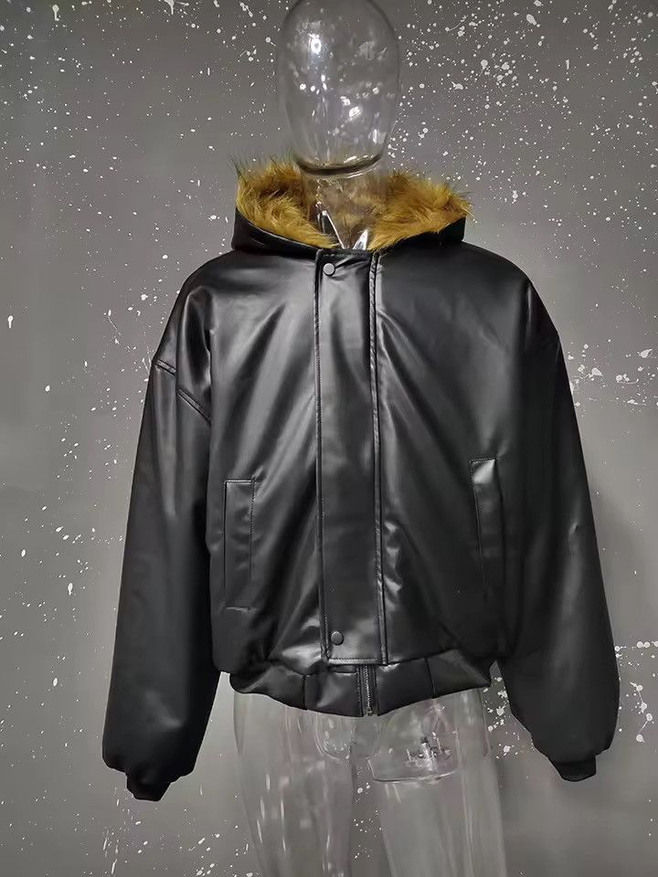 Japanese Brand PU Leather Reversible Faux Fur Fleece Coats Jacket Size US M / EU 48-50 / 2 - 1 Thumbnail