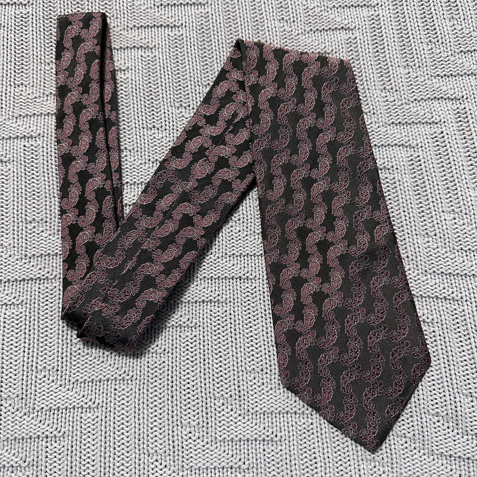 Alexander Julian Alexander Julian olive green paisley silk tie Size ONE SIZE - 1 Thumbnail