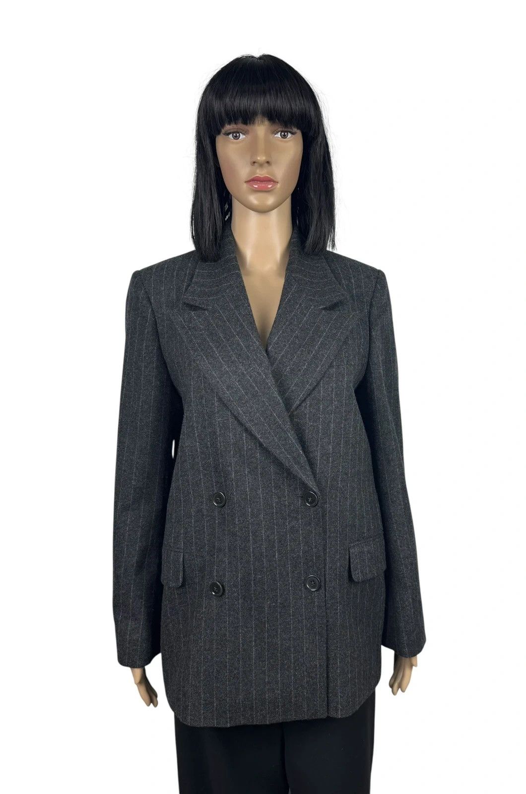 A Day's March A Day’s March Inu Double Breasted Wool Blazer Striped Size XS / US 0-2 / IT 36-38 - 1 Thumbnail