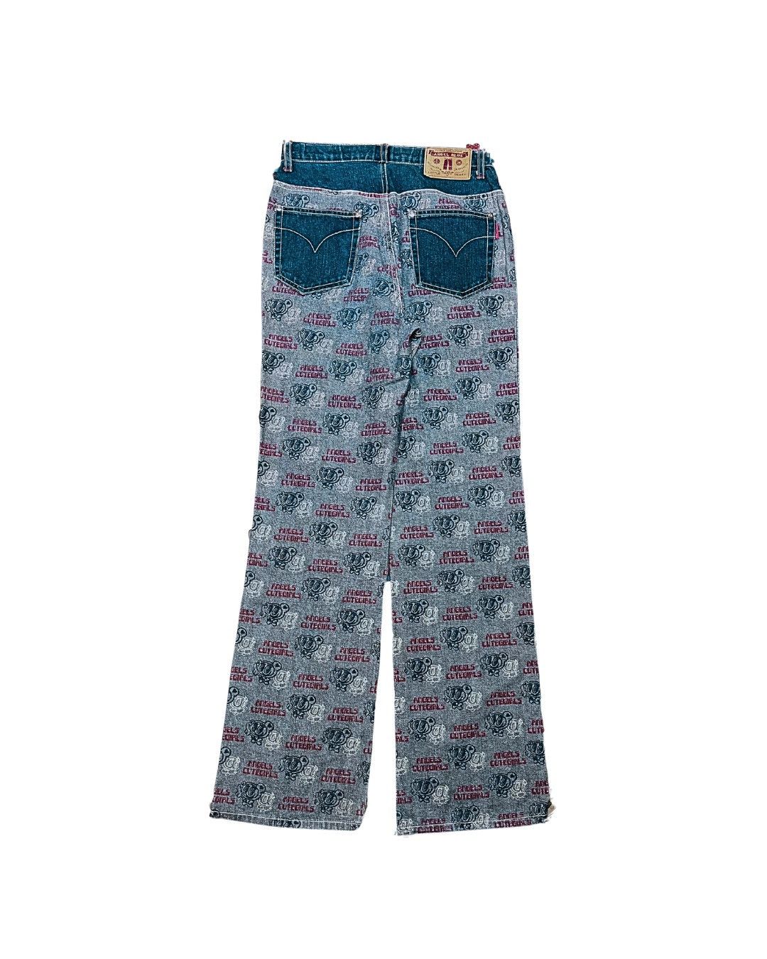Angel Blue Angel Blue Nakamura kun Monogram AllOver Print Flared Denim Size 27" / US 4 / IT 40 - 2 Thumbnail
