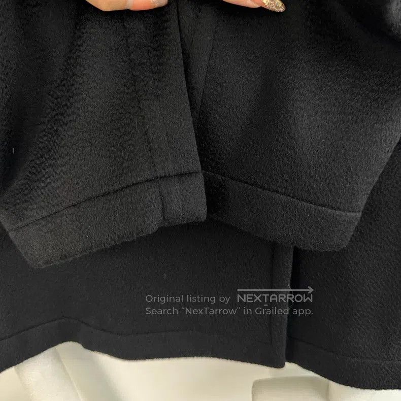Hermes Hermes Ladies Black Double-Breasted Short Wool Cashmere Co Size XS / US 0-2 / IT 36-38 - 6 Thumbnail
