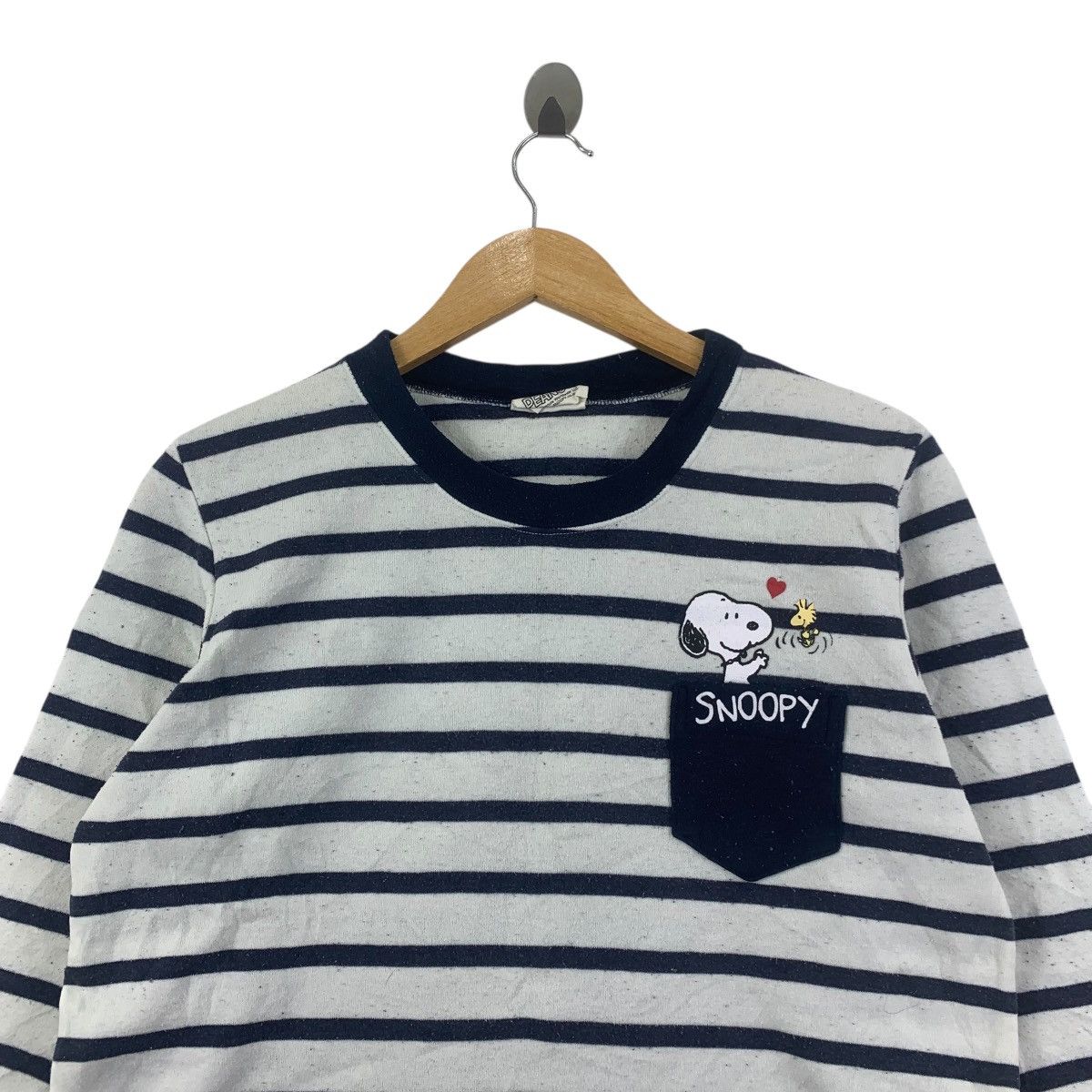 Peanuts Vintage SNOOPY PEANUTS Stripes Crewneck Pullover Sweatshirt Size US L / EU 52-54 / 3 - 3 Thumbnail