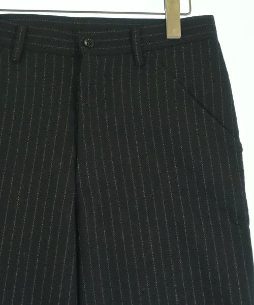 Comme des Garcons Black Cropped Striped Wool Long Pants Size US 30 / EU 46 - 4 Thumbnail