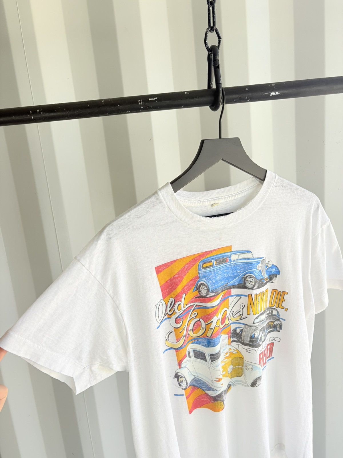 Vintage Vintage Ford Racing Shirt Faded Distressed Paper Thin Size US M / EU 48-50 / 2 - 2 Thumbnail