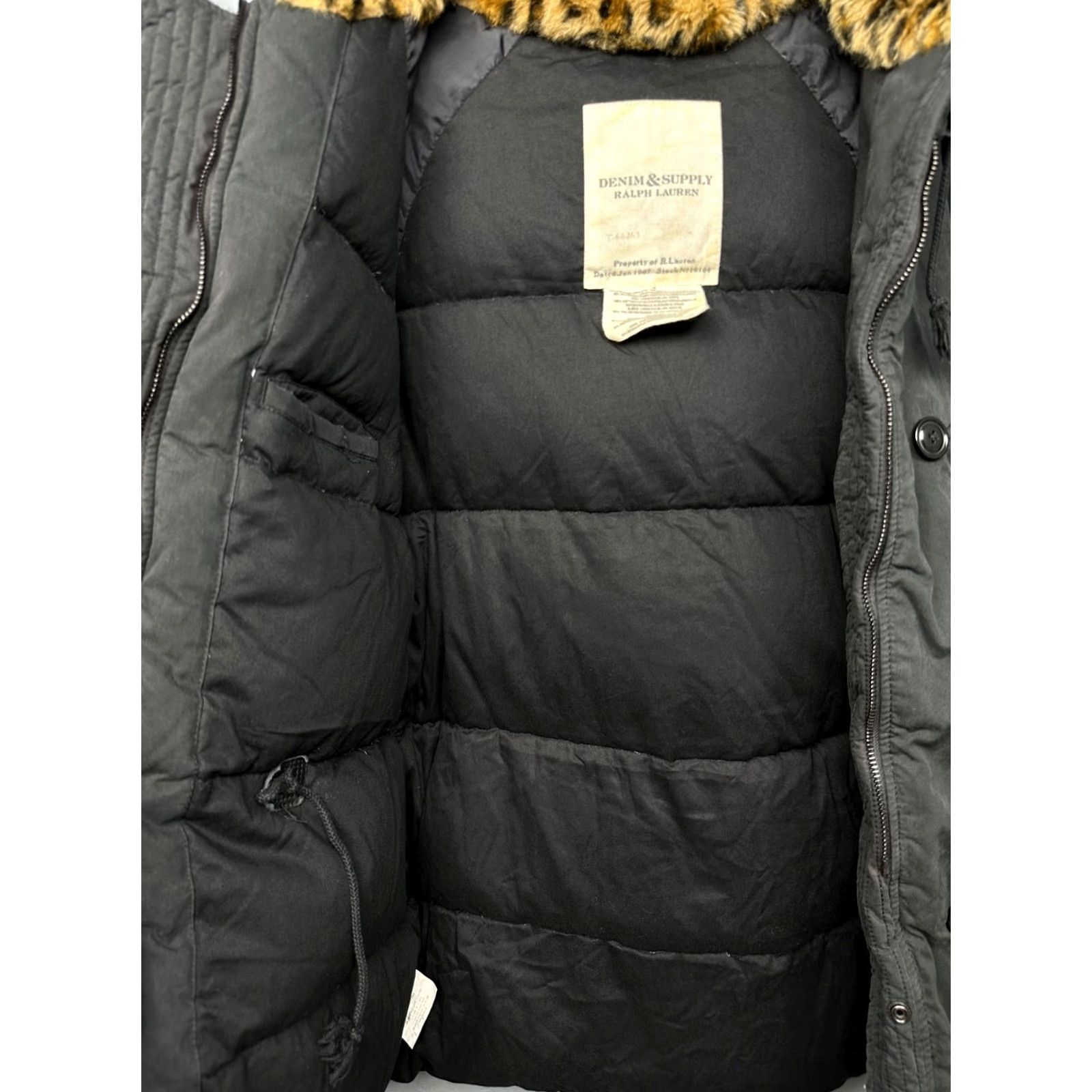 Vintage Denim & Supply Ralph Lauren Denim & Supply Polo Ralph Lauren Womens Down Parka Jacket M Black Hooded Jacket Womens Parka Size M / US 6-8 / IT 42-44 - 6 Thumbnail