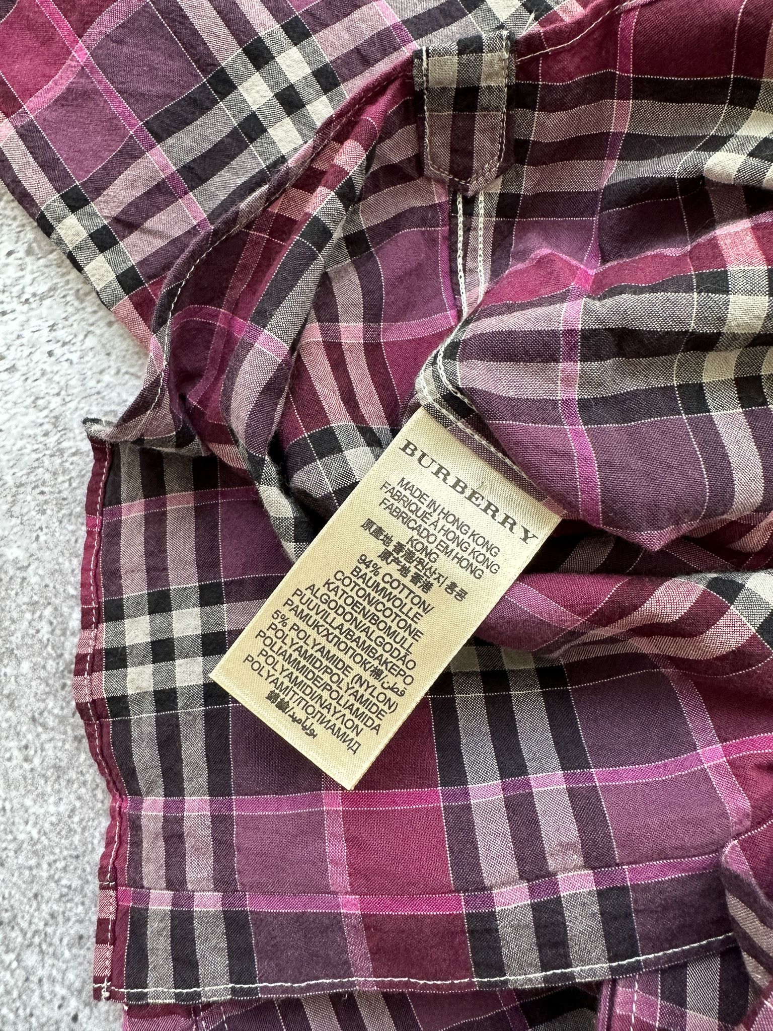 Burberry Burberry Check Shirt Size S - M Size US S / EU 44-46 / 1 - 7 Thumbnail