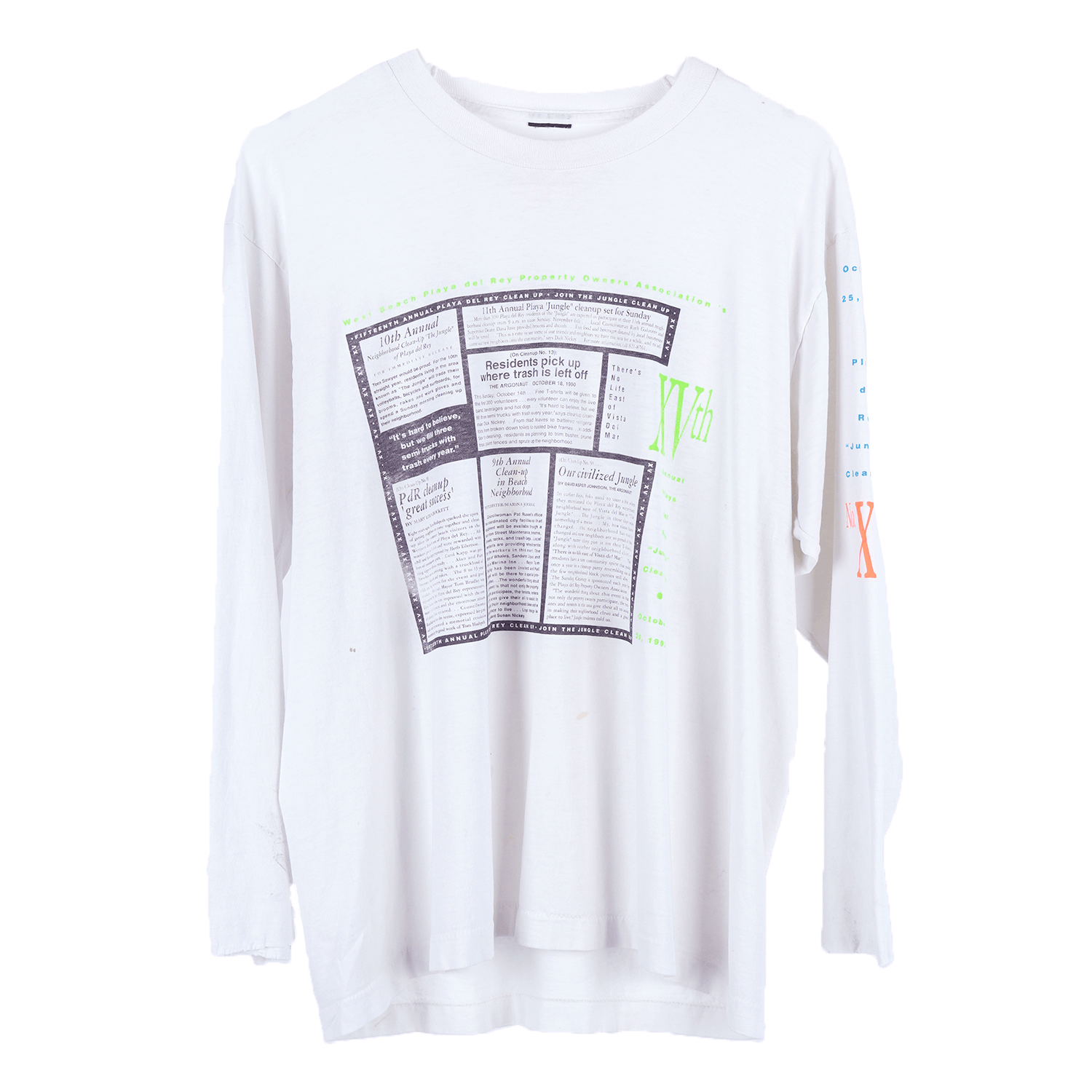 Vintage NEWSPAPER LONGSLEEVE Size US XL / EU 56 / 4 - 2 Thumbnail