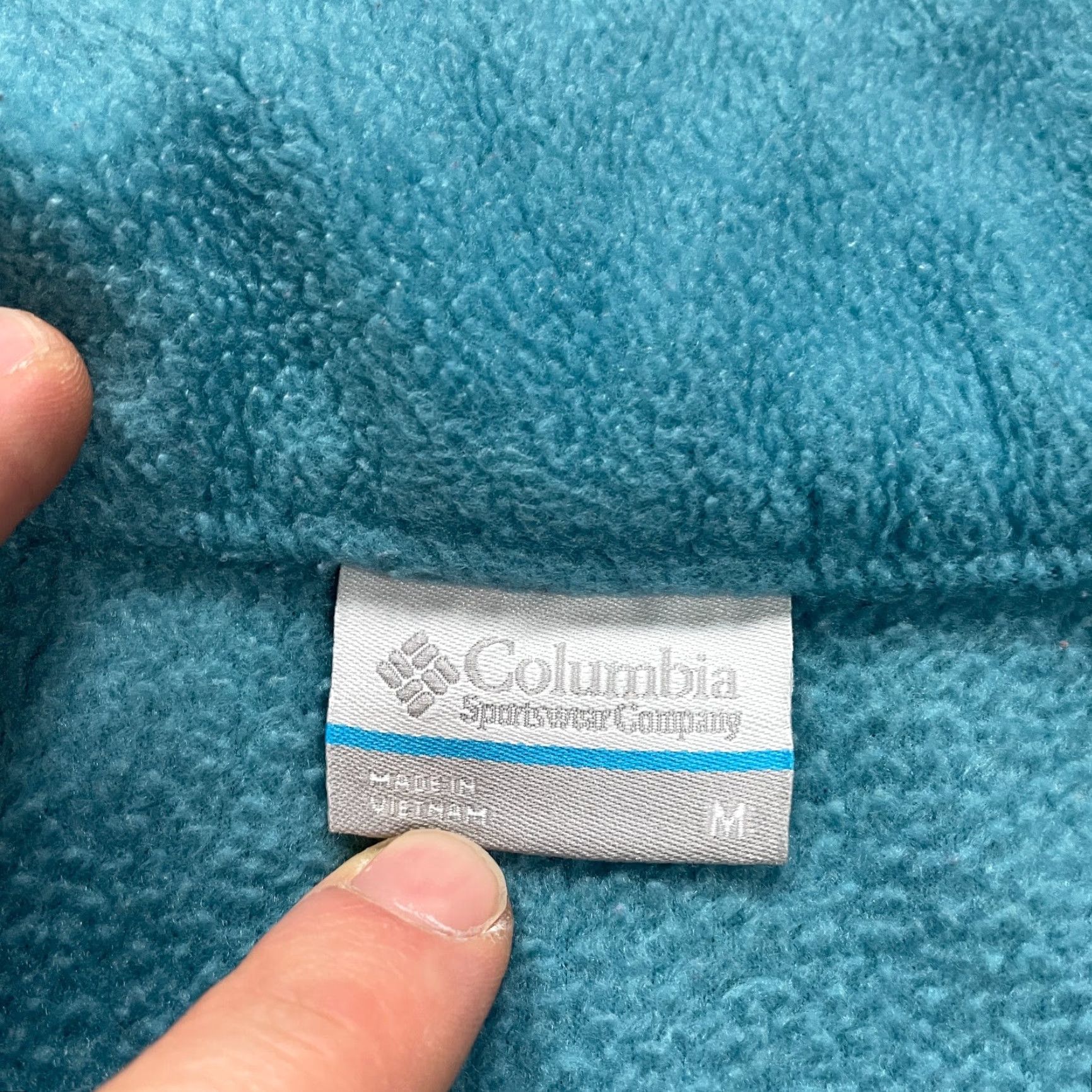 Vintage Columbia Jacket Benton Springs Fleece Womens Medium Blue Full Zip Outdoor Hiking Shirt Size M / US 6-8 / IT 42-44 - 5 Thumbnail