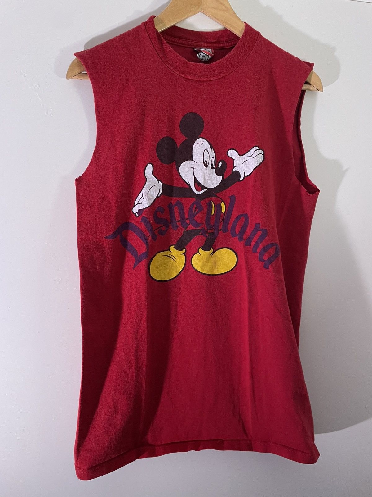 Disney 80’s 90’s VTG Vintage Disneyland Mickey Mouse Red Tank Top Size US M / EU 48-50 / 2 - 1 Thumbnail