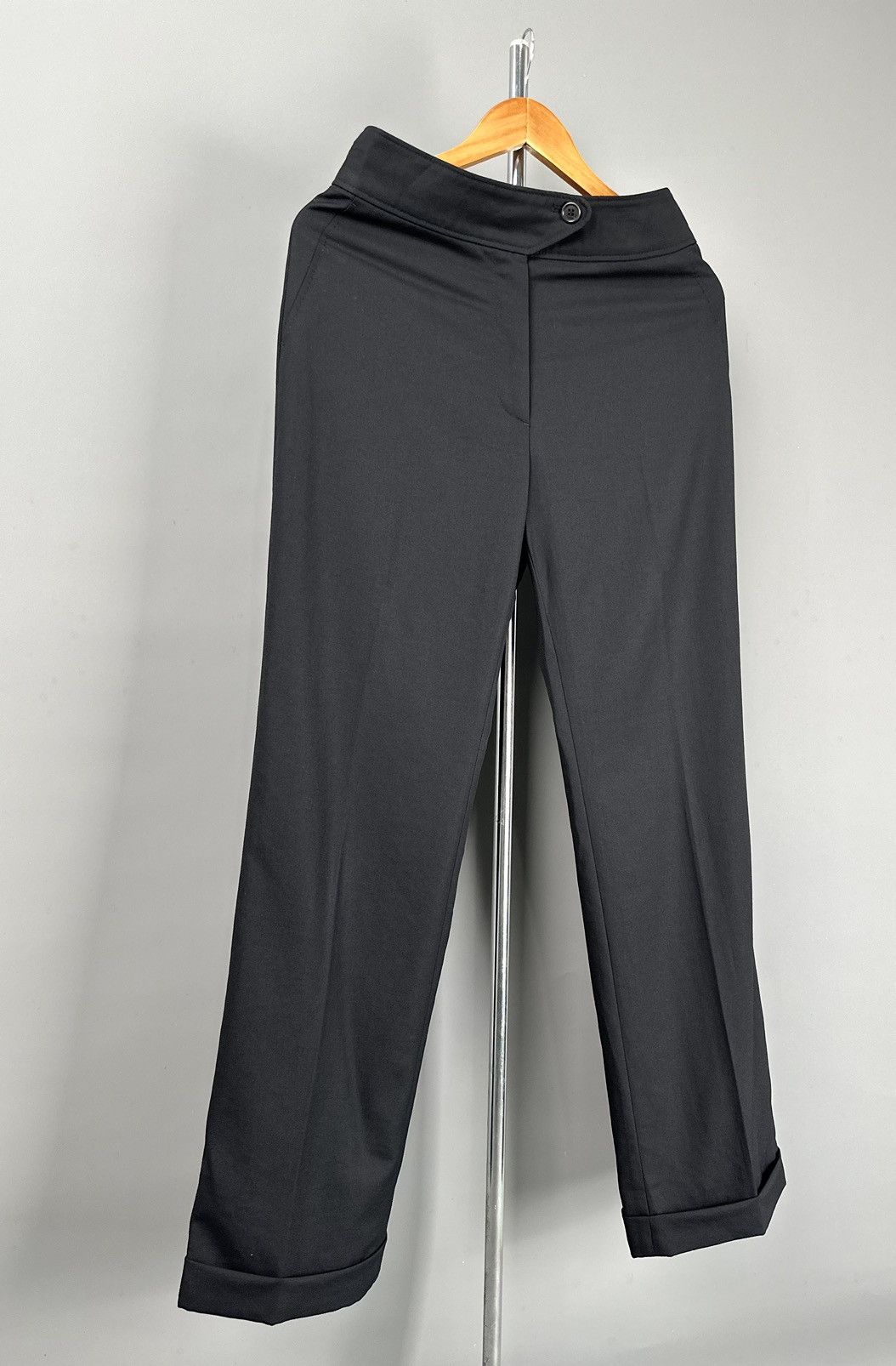 Dries Van Noten Dries Van Noten - Wool High Waisted - Cuffed Trouser Pants Size 28" / US 6 / IT 42 - 2 Thumbnail