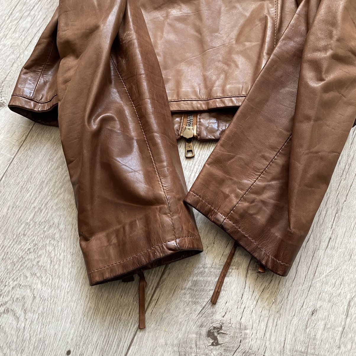 Valentino VALENTINO ROMA AVANT GARDE LEATHER JACKET Size M / US 6-8 / IT 42-44 - 4 Thumbnail