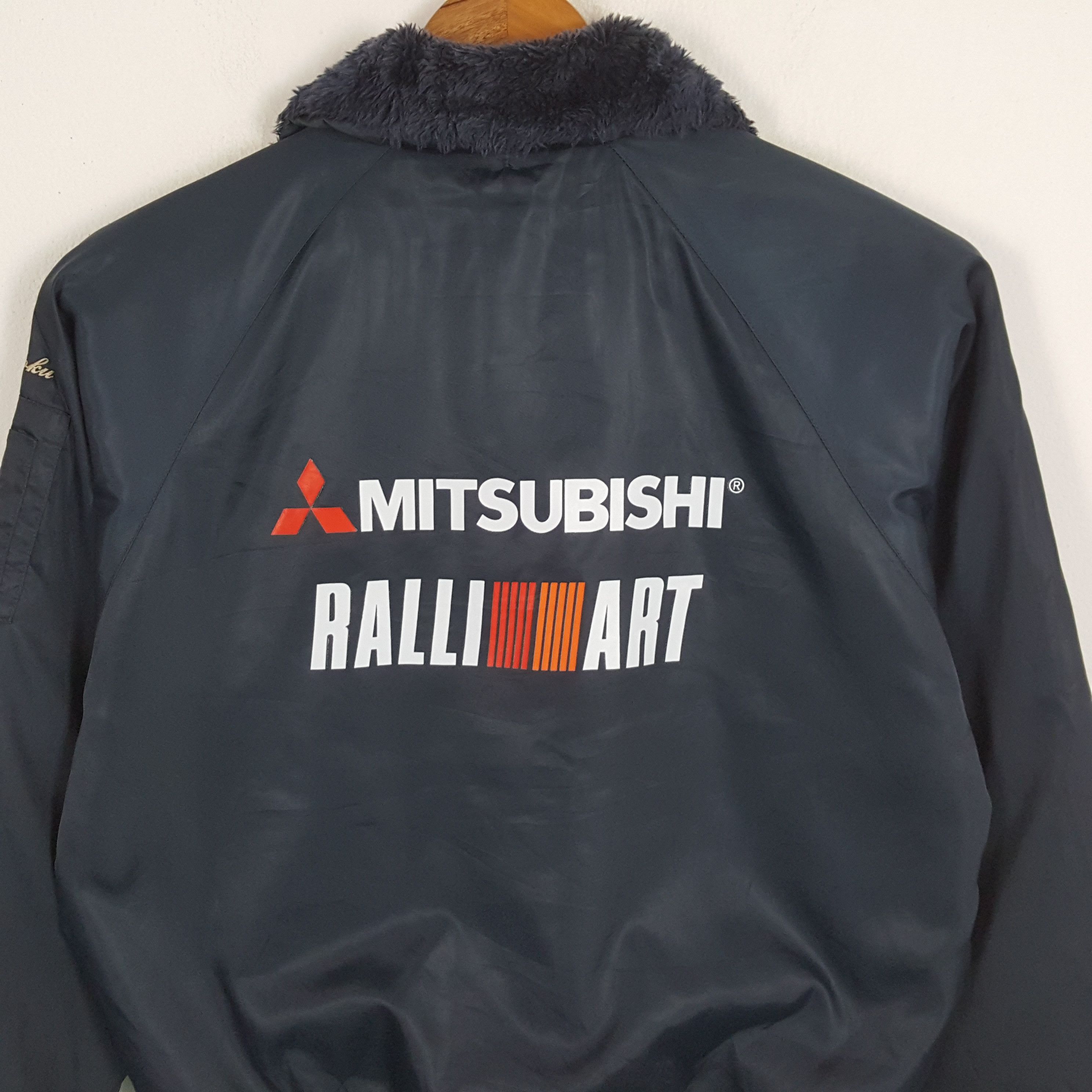 Japanese Brand × Vintage Vintage MITSUBISHI RALLI ART Japanese Racing Custom Jacket Size US XL / EU 56 / 4 - 2 Thumbnail