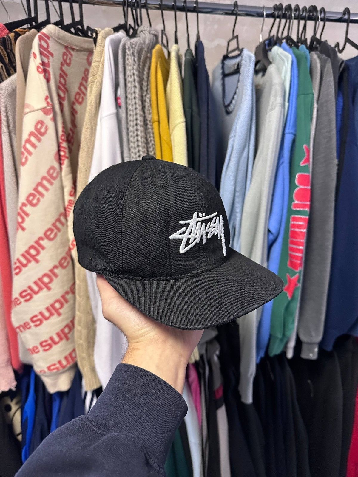 Stussy Vintage Stussy Embroidery Logo Cap Os Size ONE SIZE - 4 Thumbnail