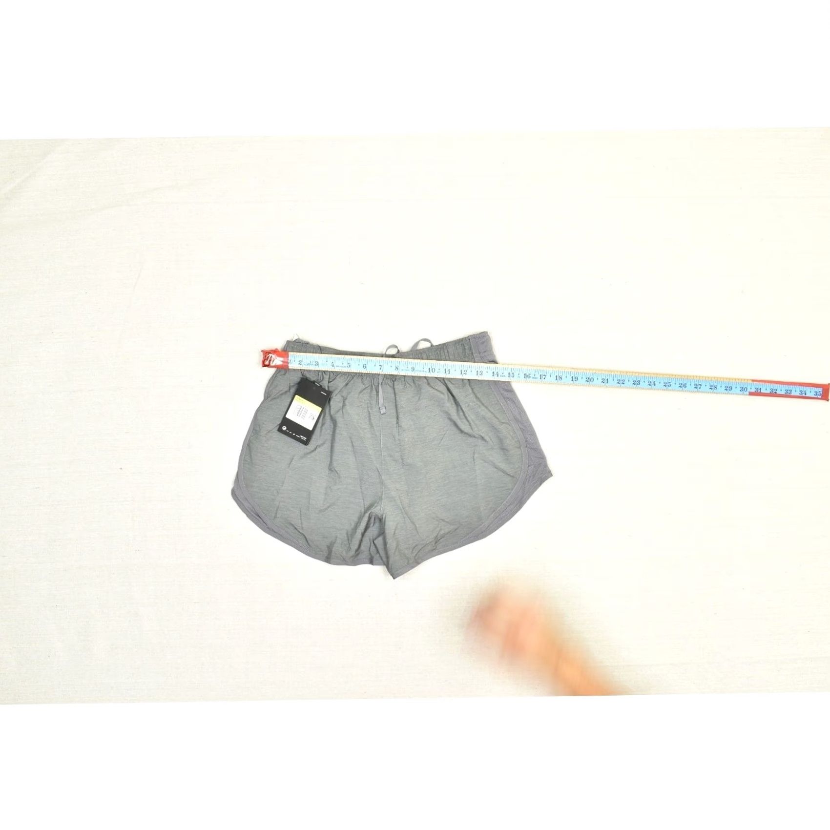 Nike Nike Dri-Fit Athletic Running Shorts Womens S Gray Inseam 3in Swoosh Front Flat Pocket Coin Lined Size 28" / US 6 / IT 42 - 5 Thumbnail
