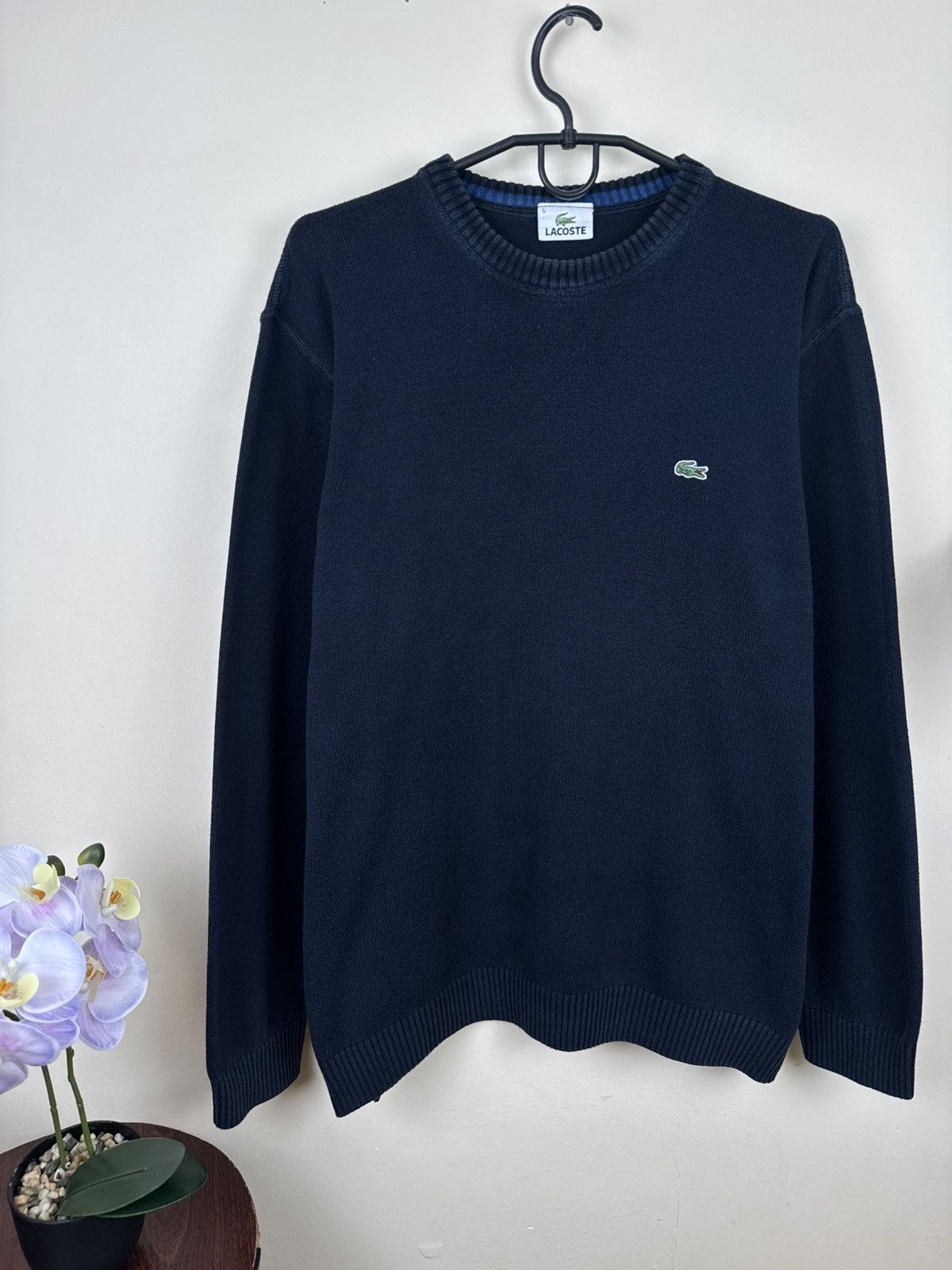 Lacoste Vintage Lacoste Sweater Dark Blue L Pasha Style Casual Size US L / EU 52-54 / 3 - 6 Thumbnail