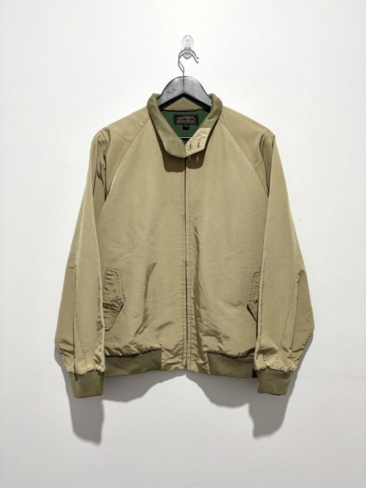 Vintage Eddie Bauer Jacket in Beige, Men's (Size L)