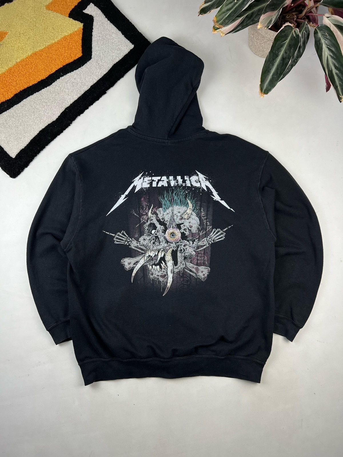 Band Tees × Metallica × Vintage Vintage 00s Metallica Hoodie Logo Size US XL / EU 56 / 4 - 2 Thumbnail