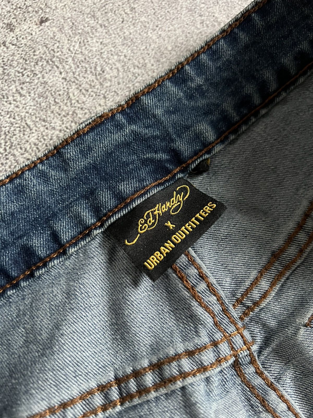 Ed Hardy Ed Hardy X Urban Outfitters Cargo Dragon Logo Denim Jeans S Size US 34 / EU 50 - 8 Thumbnail