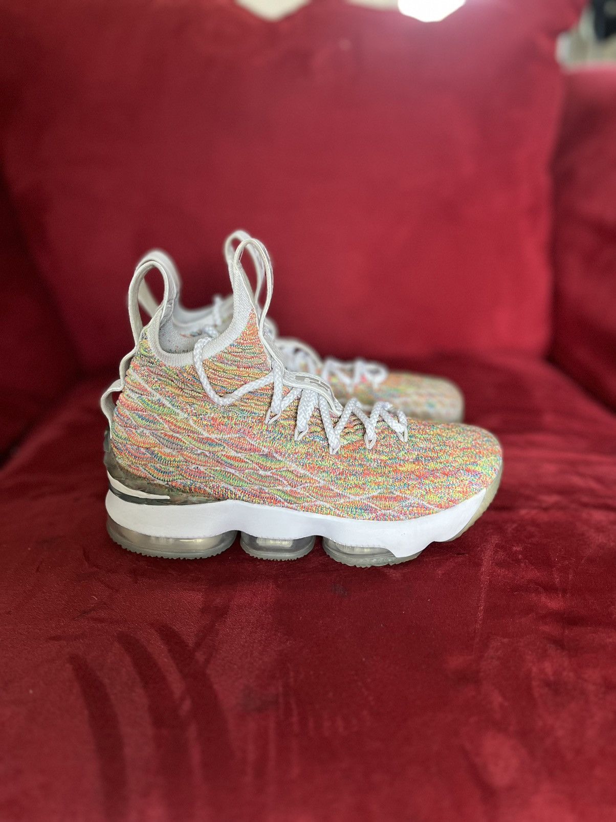 Nike Nike Lebron 15 Fruity Pebbles Size US 5.5 / IT 35.5 - 3 Thumbnail