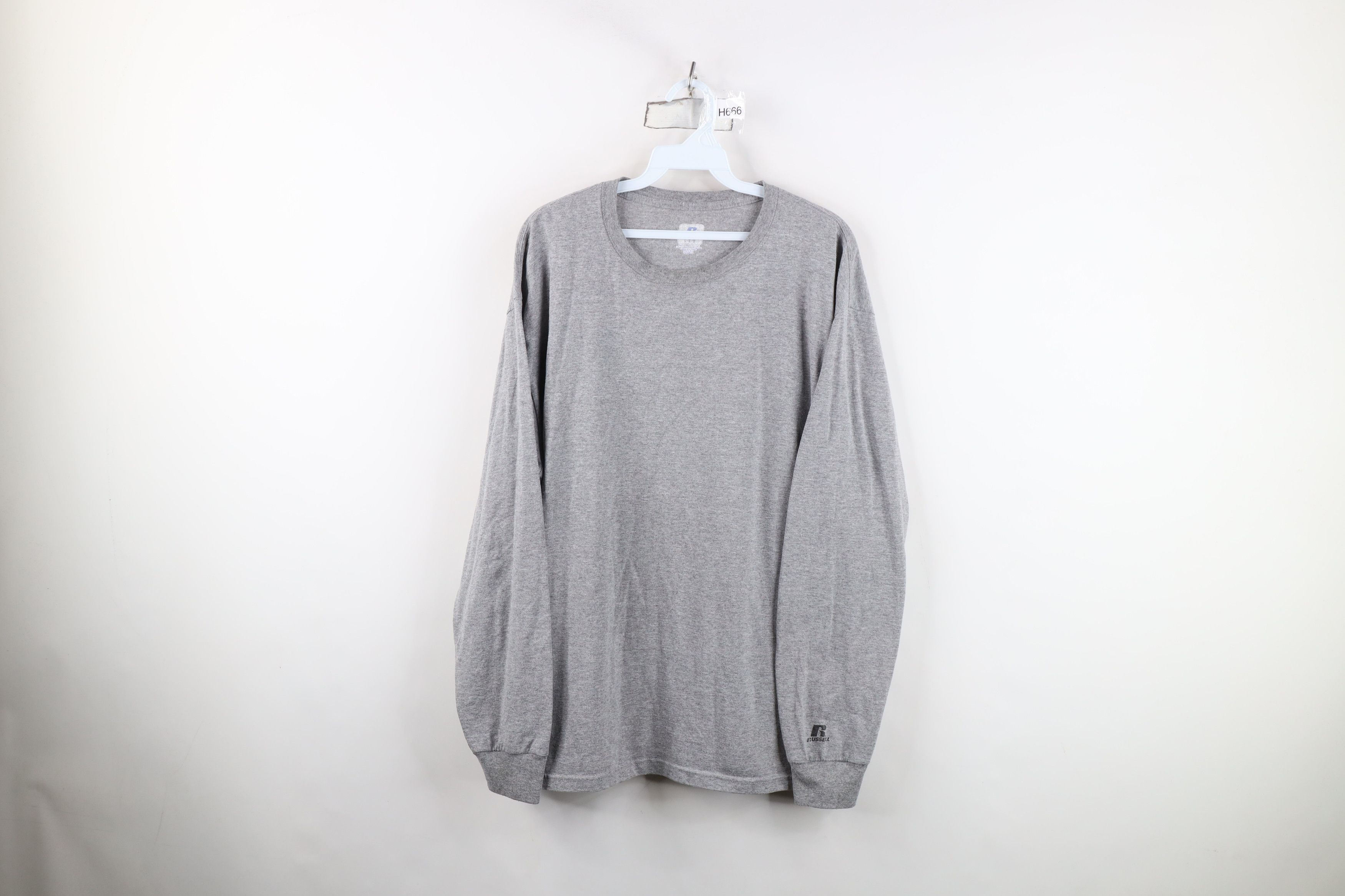 Russell Athletic Vintage Russell Athletic Long Sleeve T-Shirt Heather Gray Size US L / EU 52-54 / 3 - 1 Thumbnail