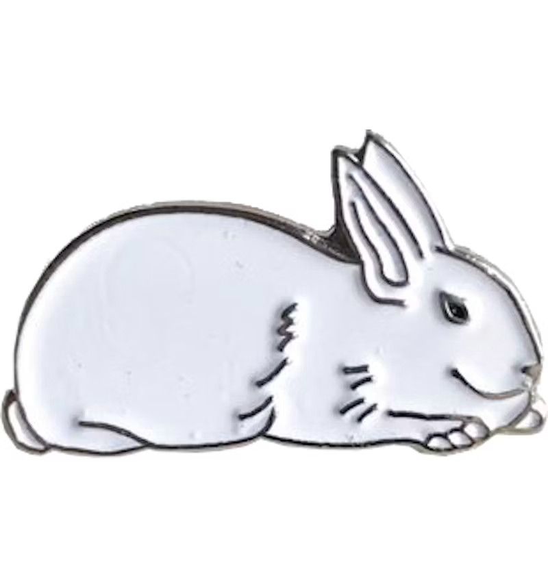 Supreme White Rabbit Pin FW16 New