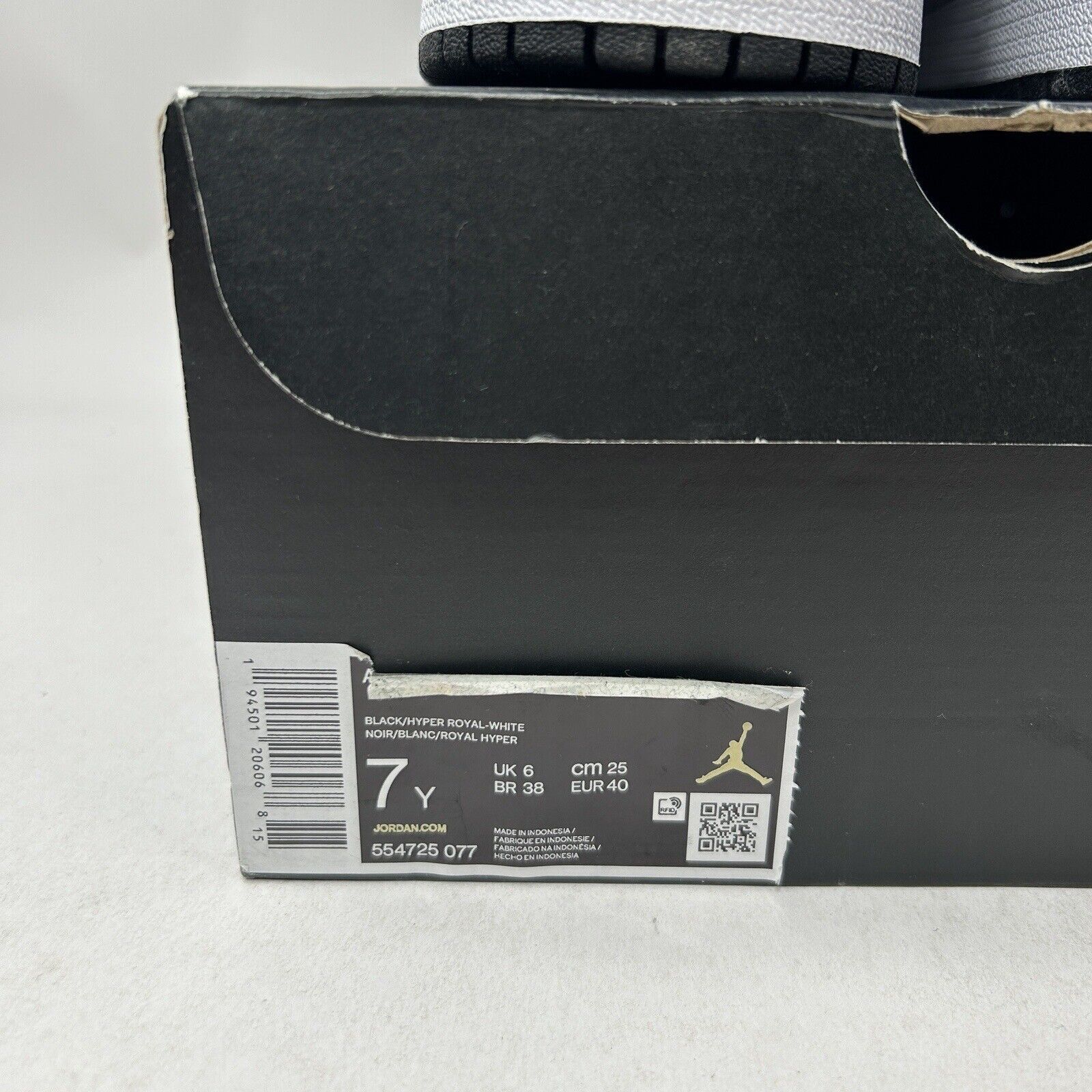 Nike Nike Air Jordan 1 Mid Retro GS “Hyper Royal” 2023 Size US 8.5 / IT 38.5 - 5 Thumbnail