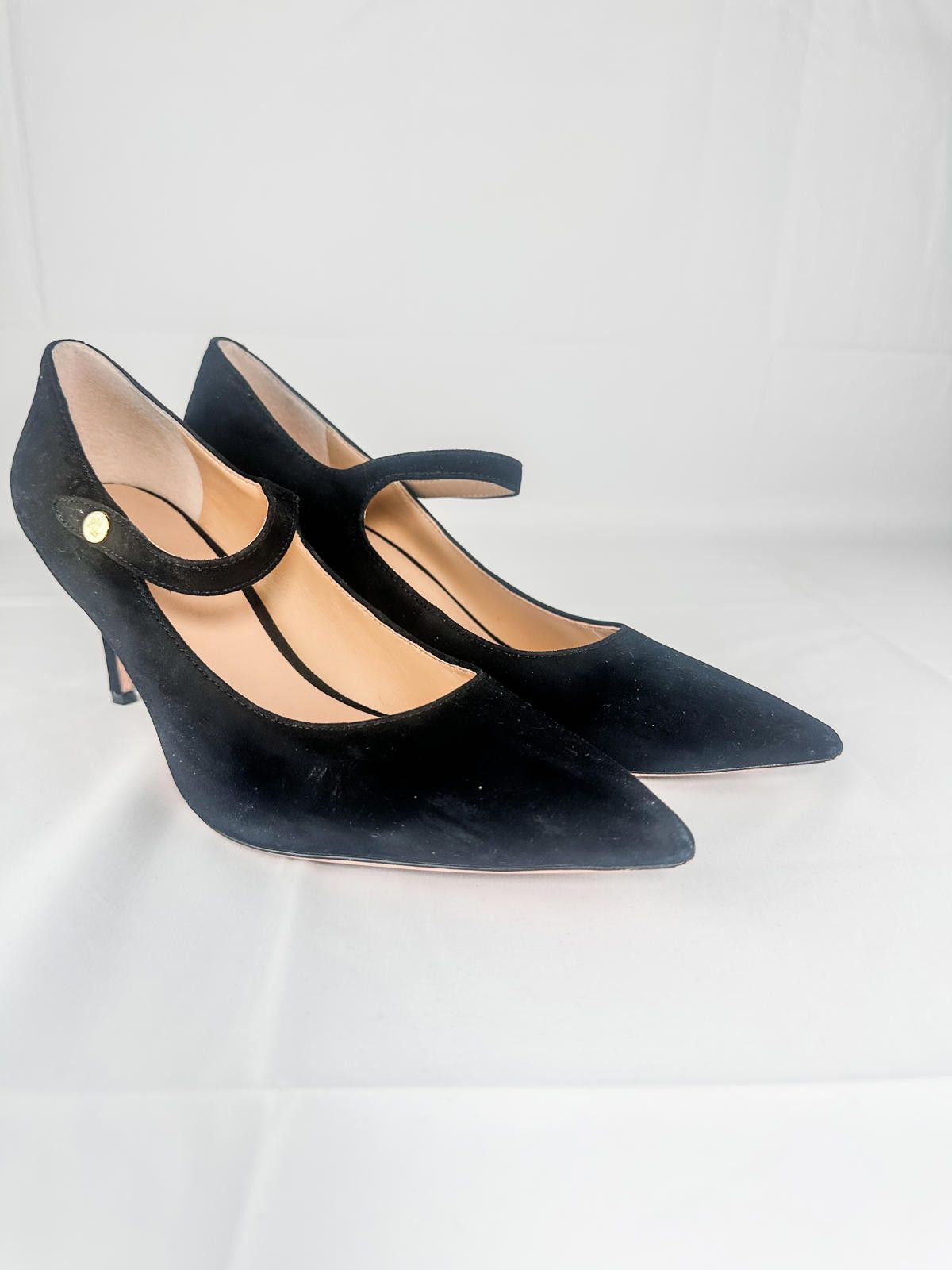 Polo Ralph Lauren Lanette Suede Mary Jane Pump Black EU 42 Size US 10 / IT 40 - 1 Thumbnail