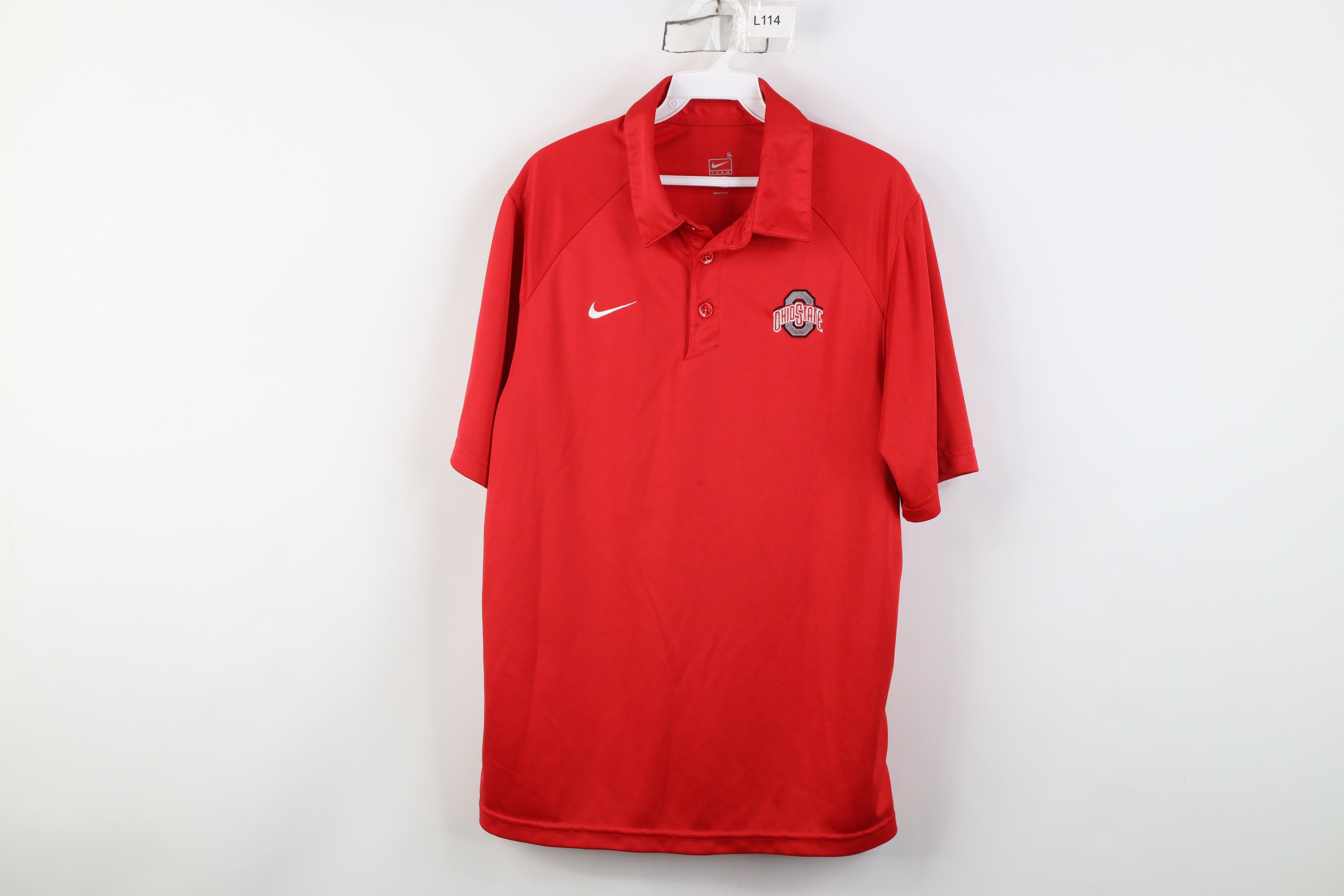 Nike Vintage Y2K Nike Swoosh Ohio State University Golf Polo Size US S / EU 44-46 / 1 - 1 Thumbnail