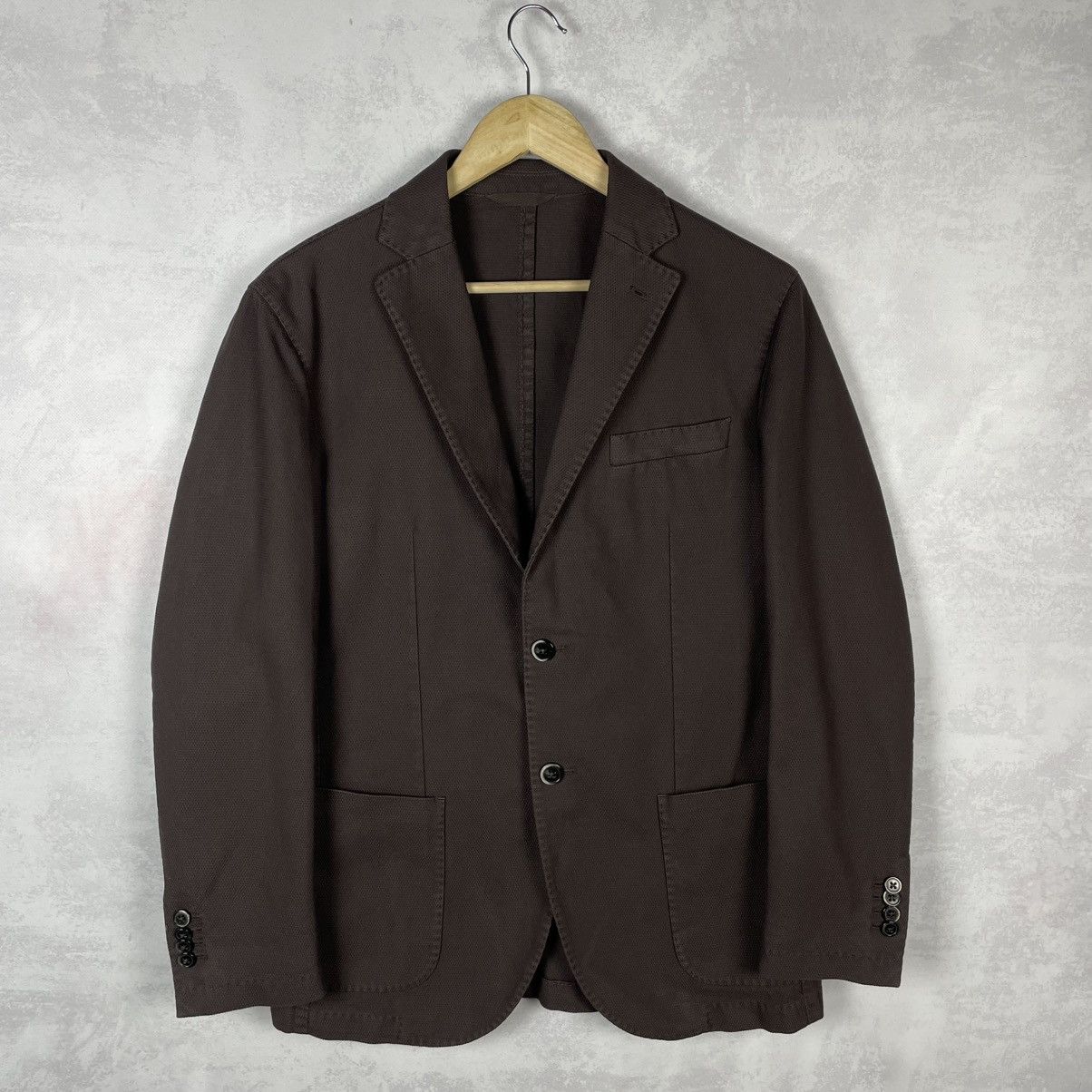 Boggi Boggi Milano Men’s Two Buttons Cotton Blazer Jacket Size 48R Size 48R - 1 Thumbnail