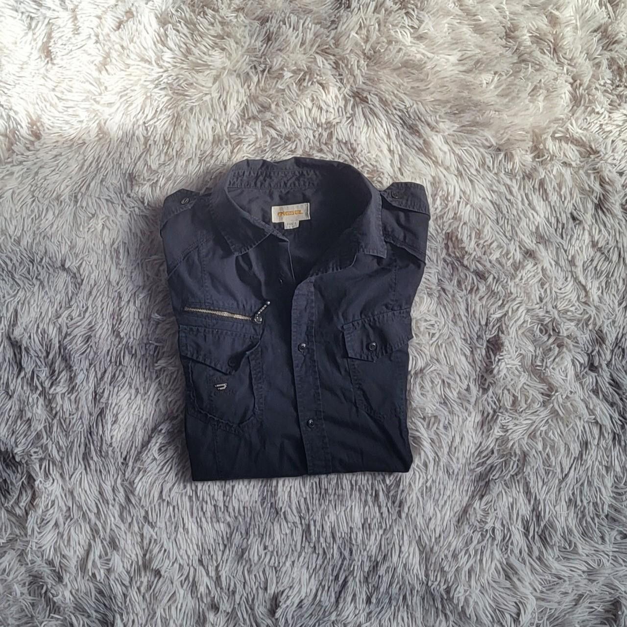 Diesel Diesel Men's Black Shirt - Size L Size US L / EU 52-54 / 3 - 7 Thumbnail