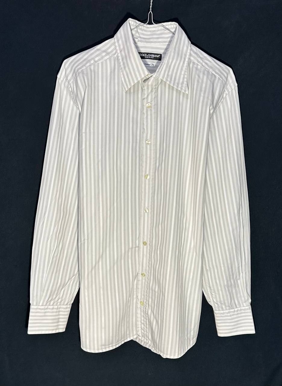 Dolce & Gabbana × Vintage Dolce Gabbana Dress Shirt Button 42 Striped Made In Italy Size US L / EU 52-54 / 3 - 1 Thumbnail