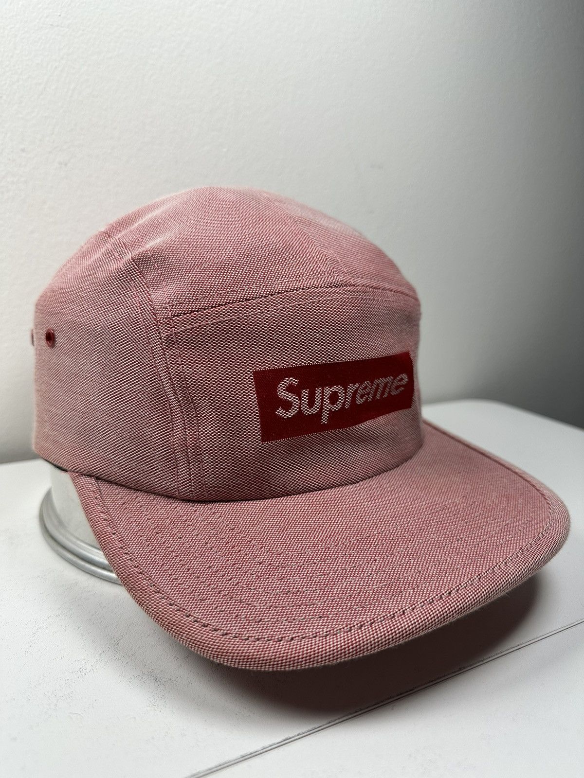 Supreme Supreme Jacquard Logo Camp Cap Hat Size ONE SIZE - 3 Thumbnail