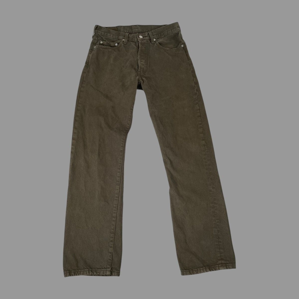 Levi's × Vintage Vintage Levi’s 501 over dyed green denim jeans Size US 31 - 1 Thumbnail