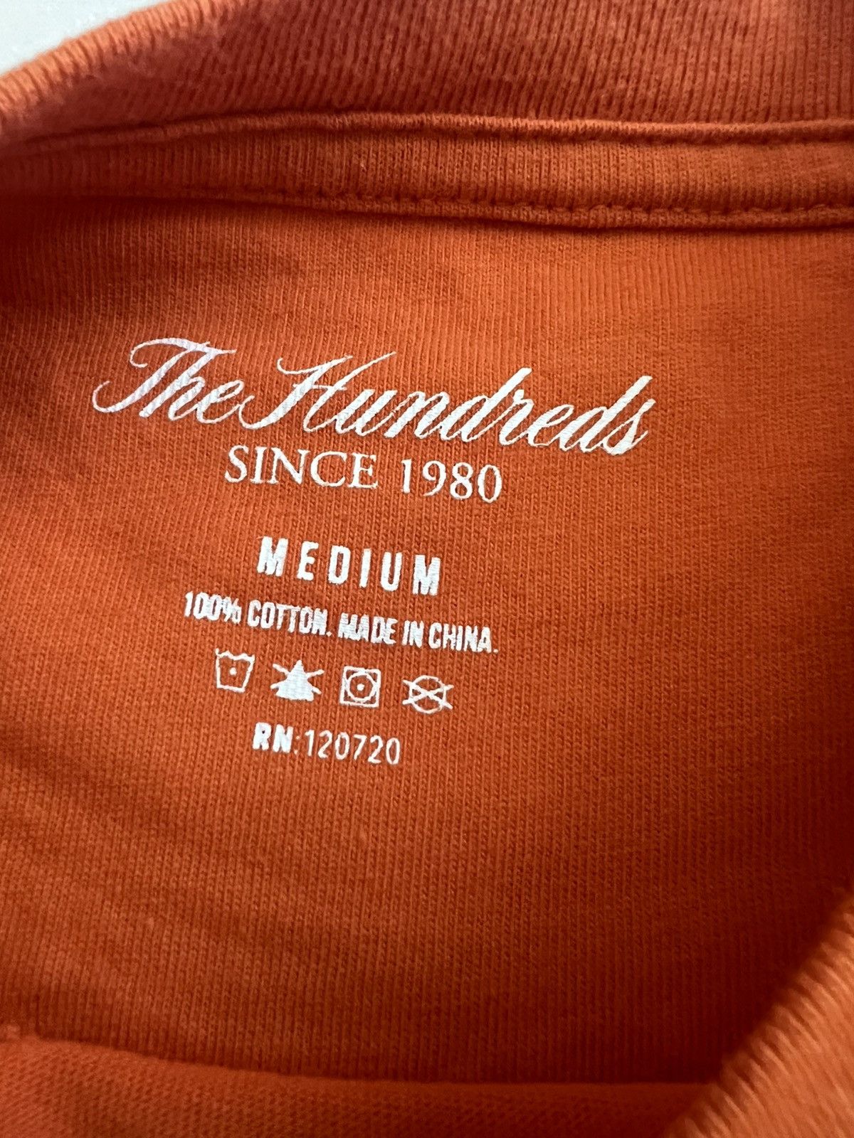 The Hundreds The Hundreds Mens Orange Perfect Pocket T-Shirt Size Medium Size US M / EU 48-50 / 2 - 4 Thumbnail
