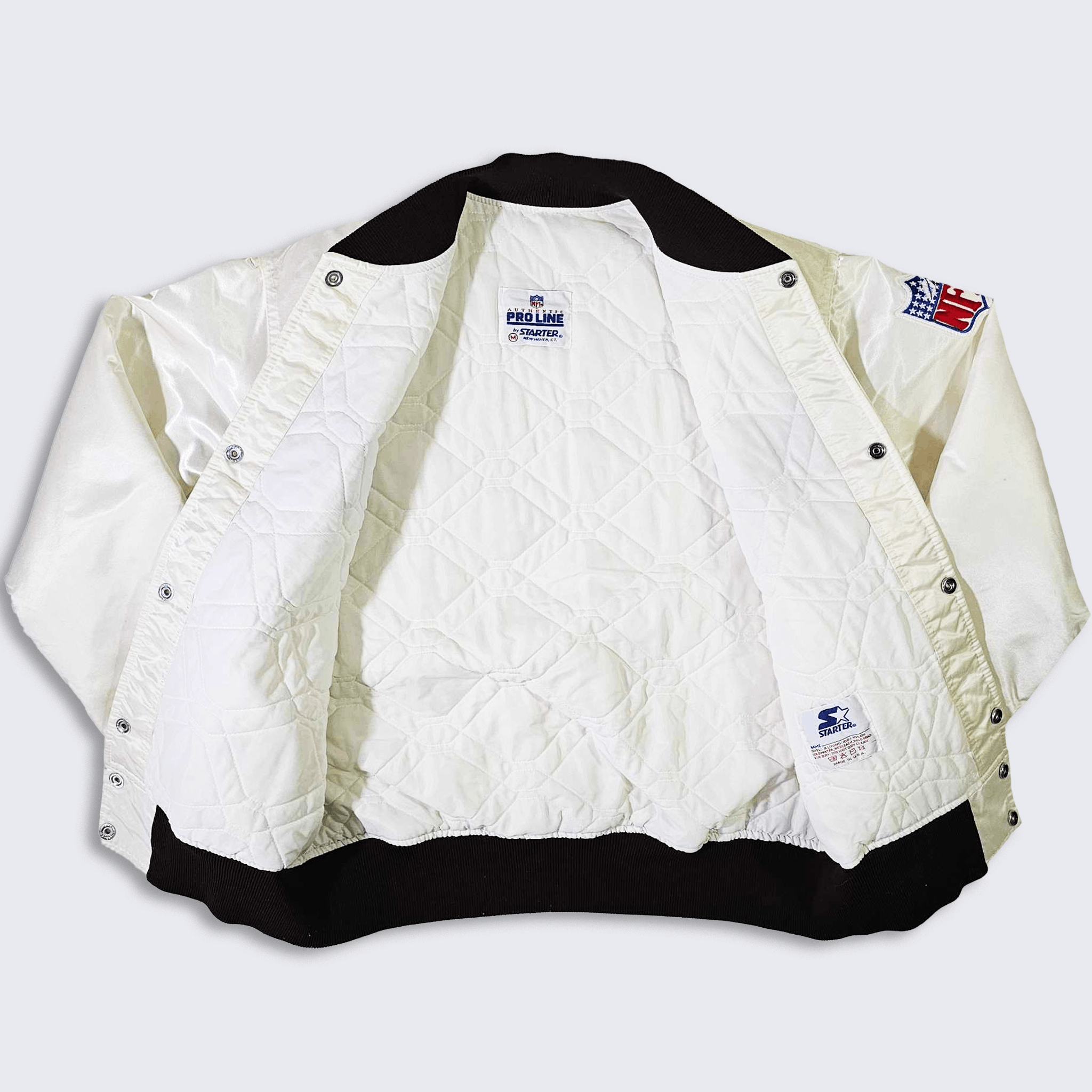 Starter × Vintage Cleveland Browns Vintage 80s Starter Satin Bomber Jacket Size US M / EU 48-50 / 2 - 3 Thumbnail