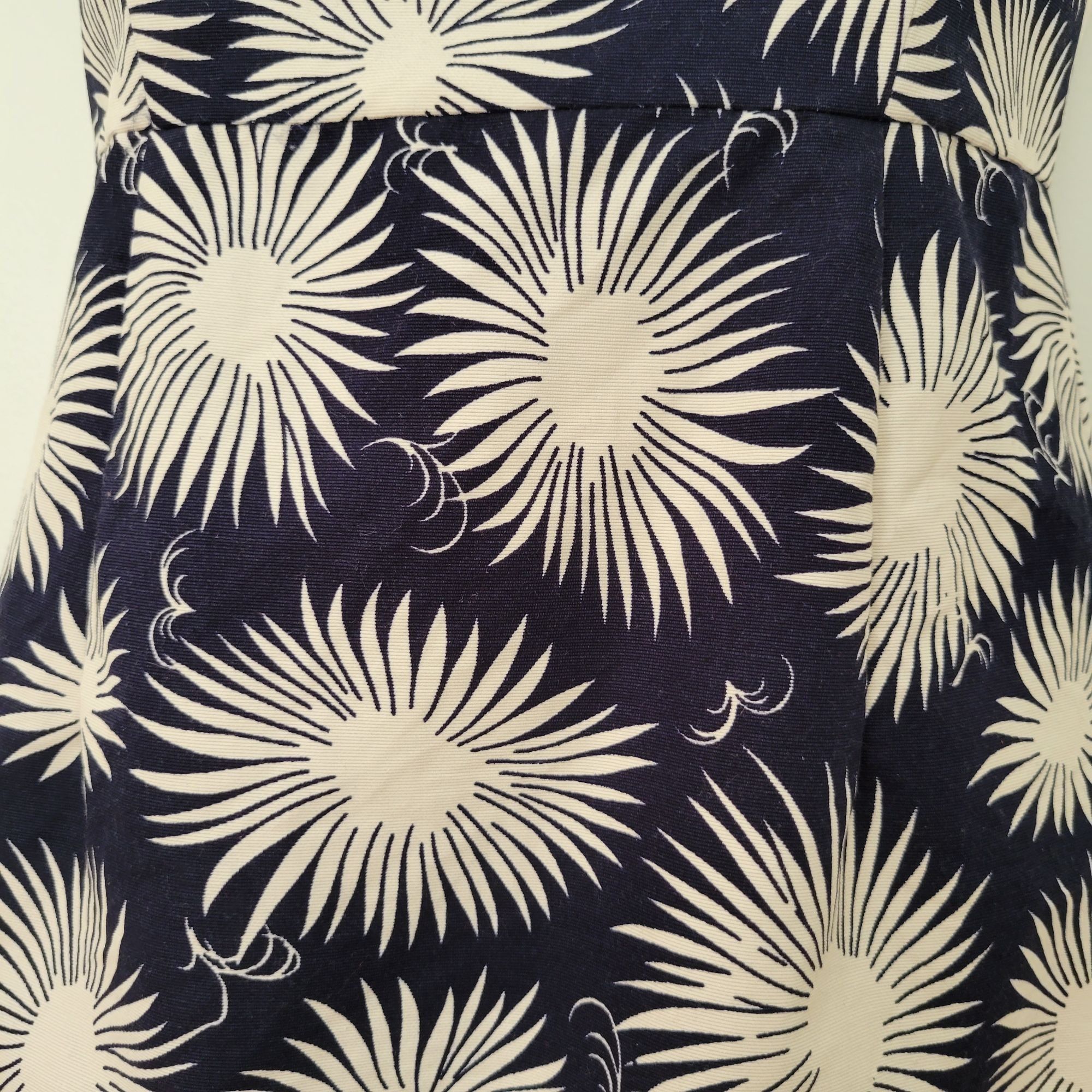 MILLY Milly New York 2 Sleeveless Sheath Cotton Dress Floral Print Size XS / US 0-2 / IT 36-38 - 10 Thumbnail
