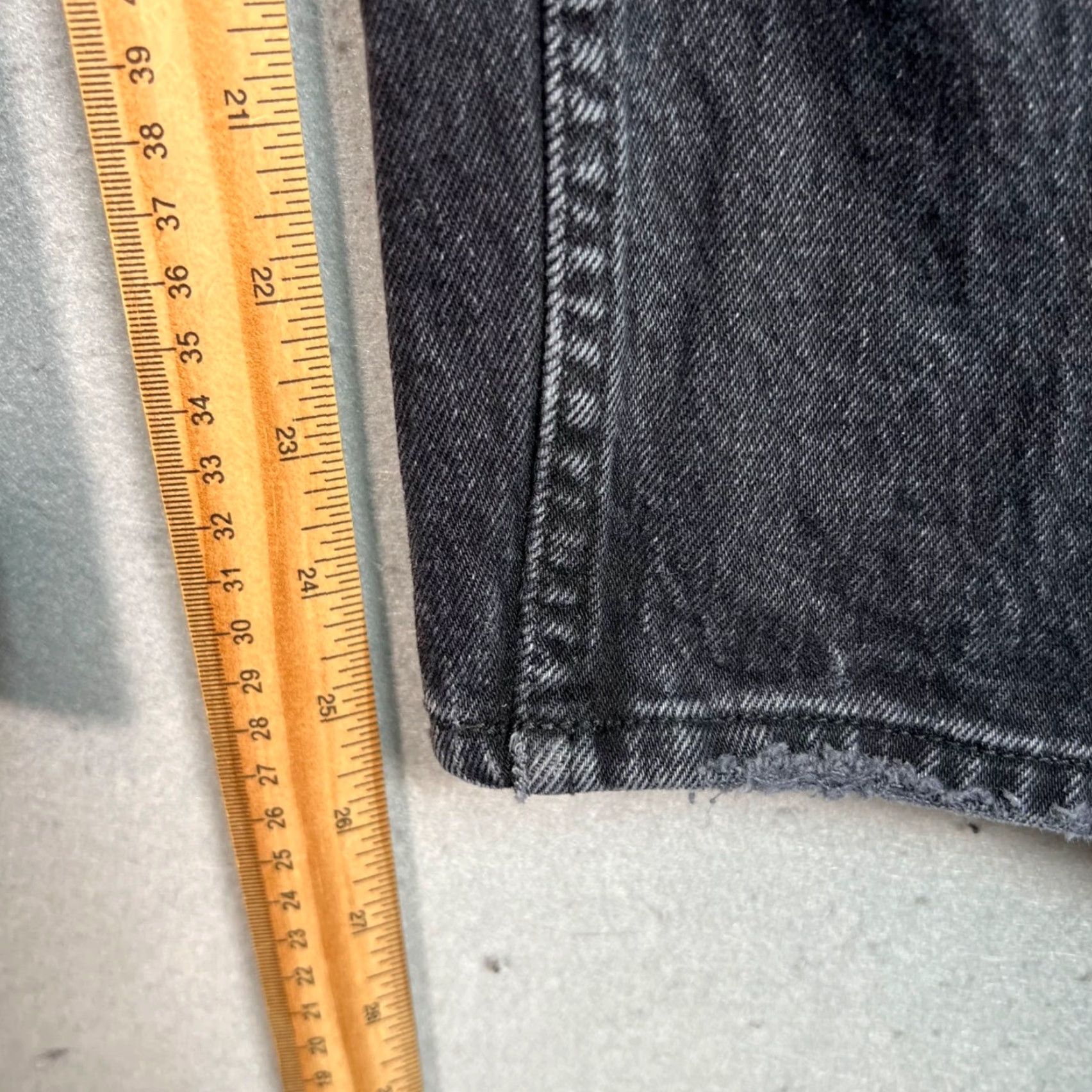 Abercrombie & Fitch VINTAGE Abercrombie & Fitch Jeans Womens 26 High Rise Denim 90s Straight Black Size 26 Womens Jeans 90s Denim Straight Black Womens Size 26" / US 2 / IT 38 - 6 Thumbnail