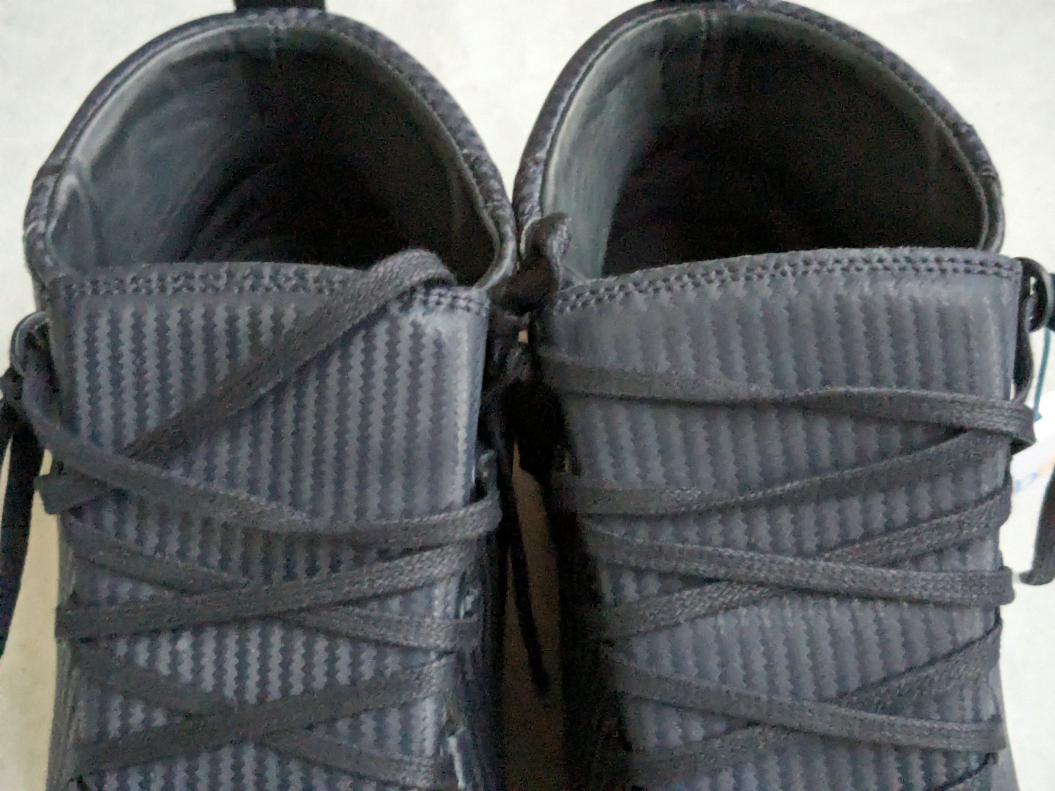 Balenciaga Balenciaga Arena Navy Blue 12 High Tops Leather Sneakers Size US 12 / EU 45 - 3 Thumbnail