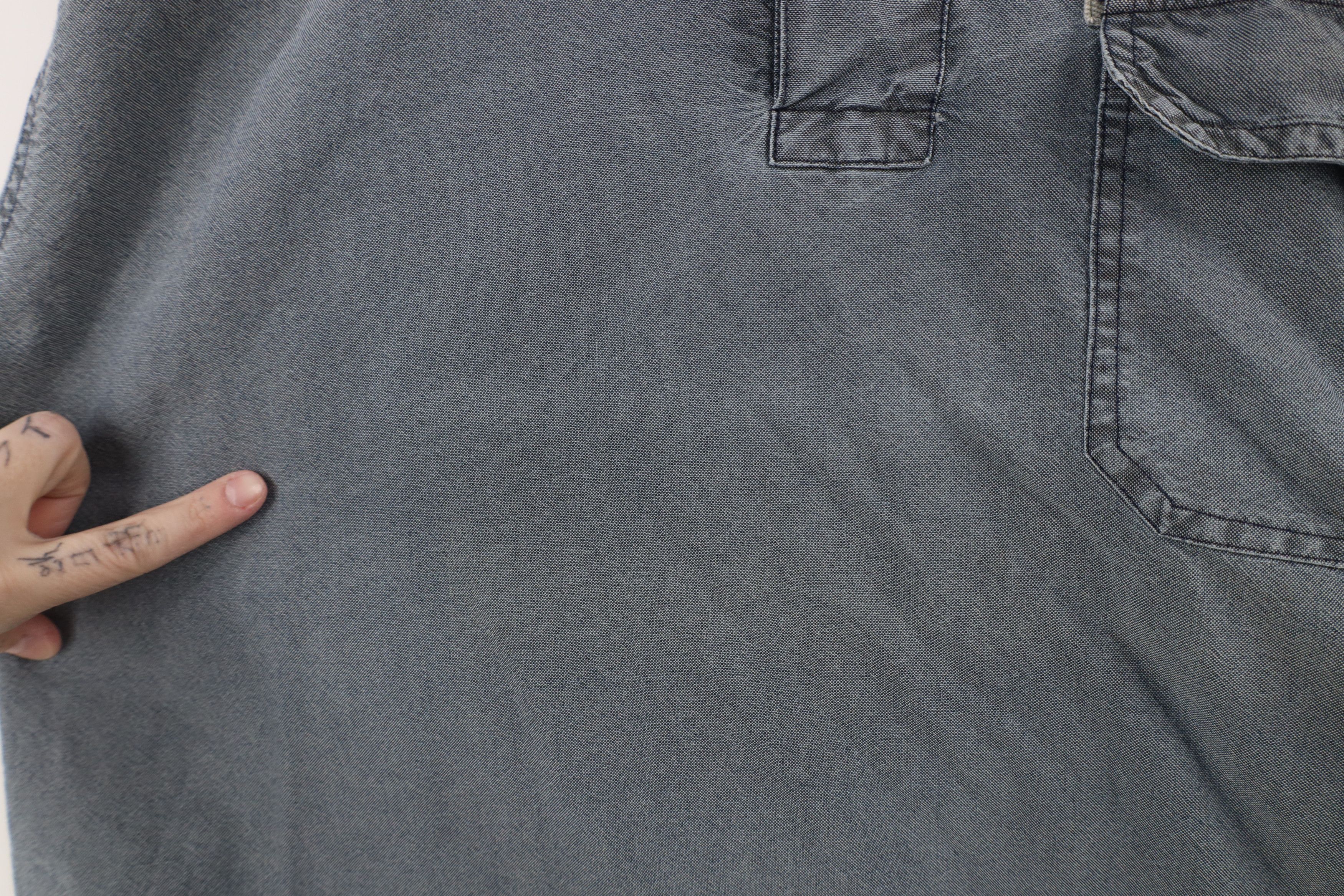 Vintage Vintage 90s Streetwear Stonewash Collared Polo Shirt Blue Size US L / EU 52-54 / 3 - 8 Thumbnail