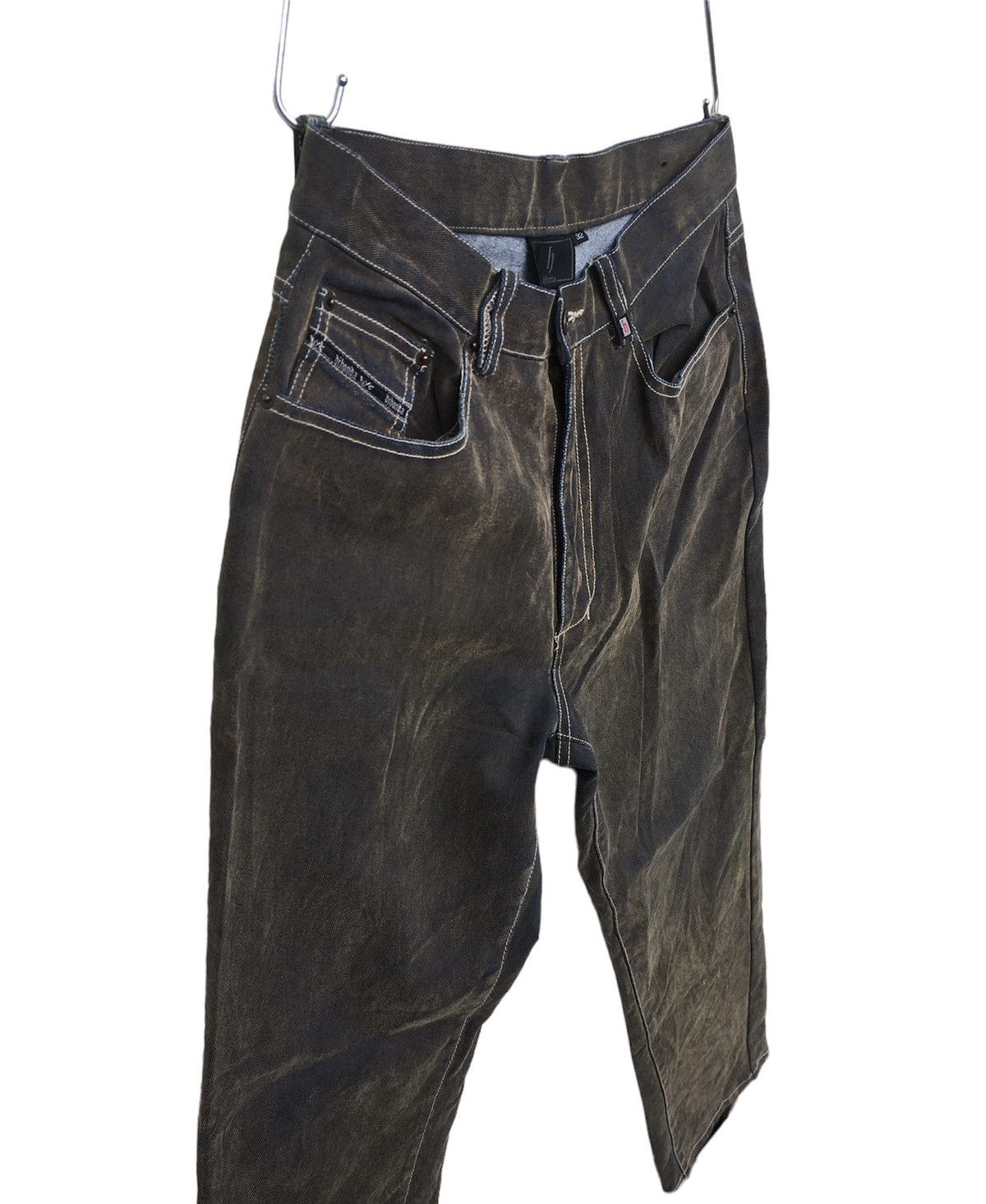 Japanese Brand × Vintage Crazy Vintage Dj Honda Denim Two Tones Jeans Size US 30 / EU 46 - 2 Thumbnail