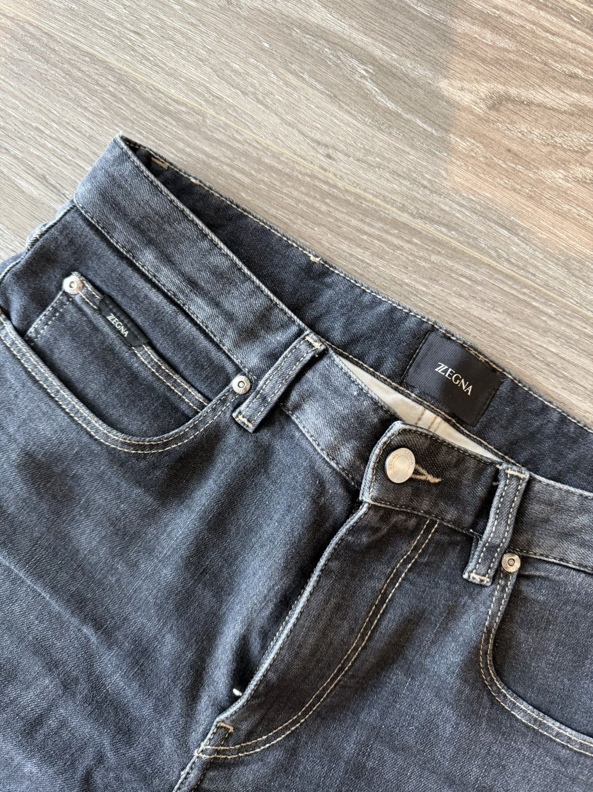 Z Zegna Z Zegna Organic Cotton Dark Jeans Slim Made in Romania 32x32 Size US 32 / EU 48 - 2 Thumbnail
