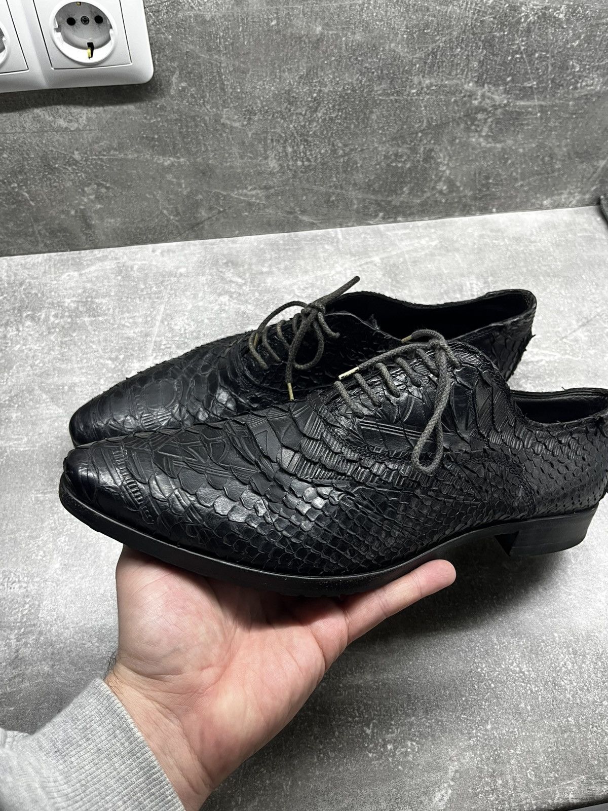 Barracuda Barracuda avant garde python learher bottega veneta style Size US 10.5 / EU 43-44 - 6 Thumbnail