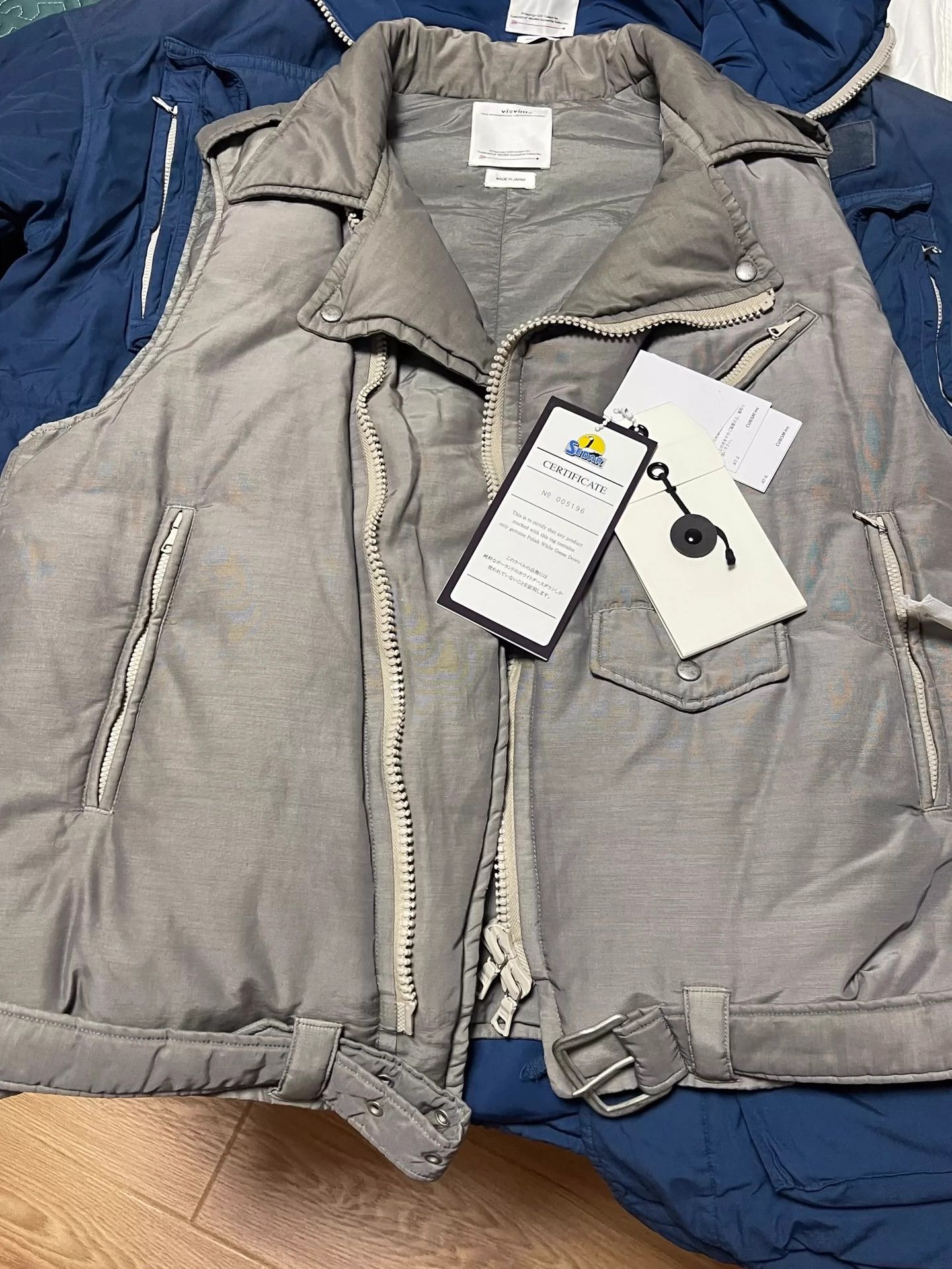 VISVIM 20SS STRABLER DOWN VEST (OVERDYE)
