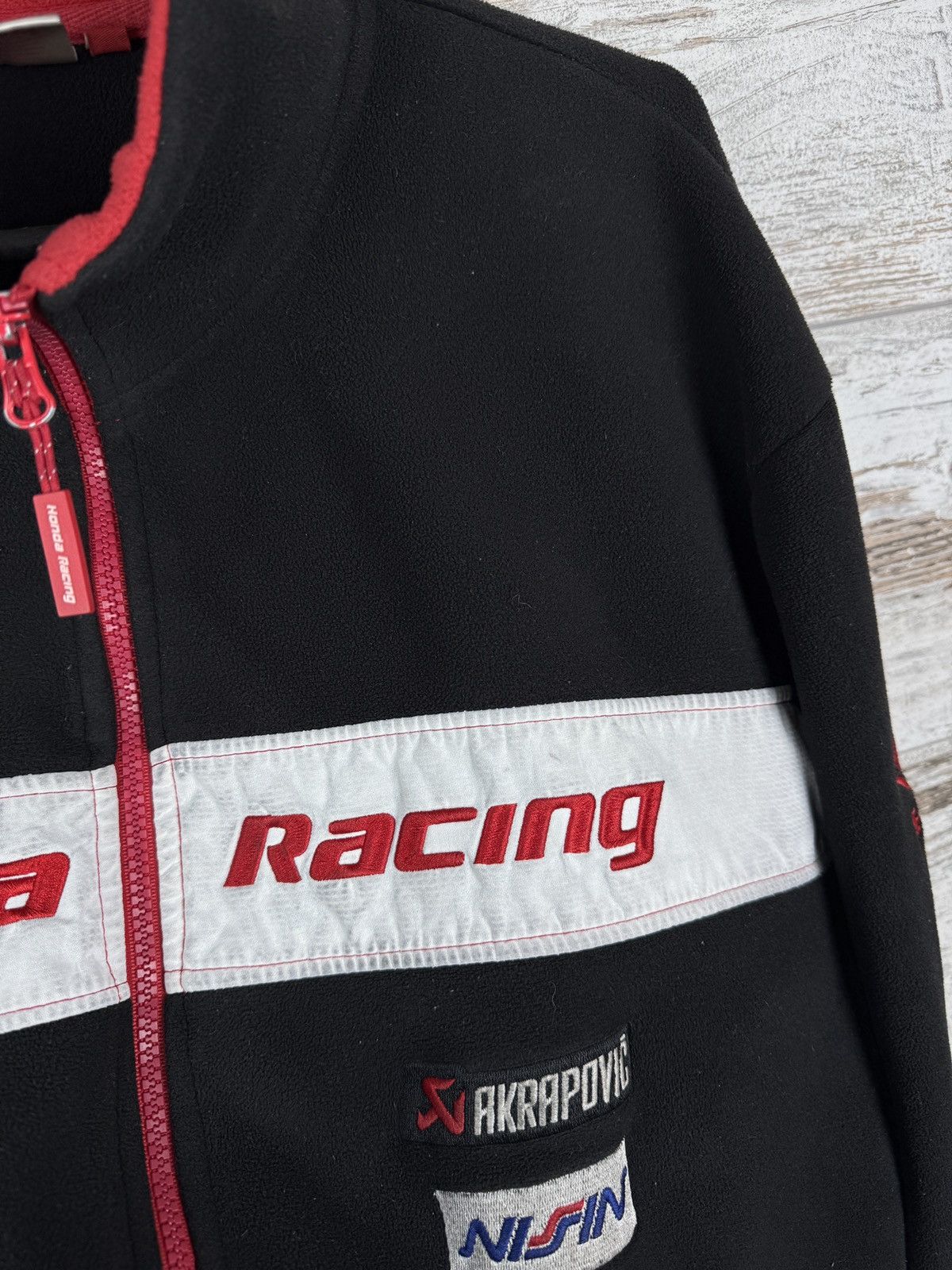 Honda Mens Vintage Honda Racing fleece jacket olympic full zip Size US XL / EU 56 / 4 - 12 Thumbnail