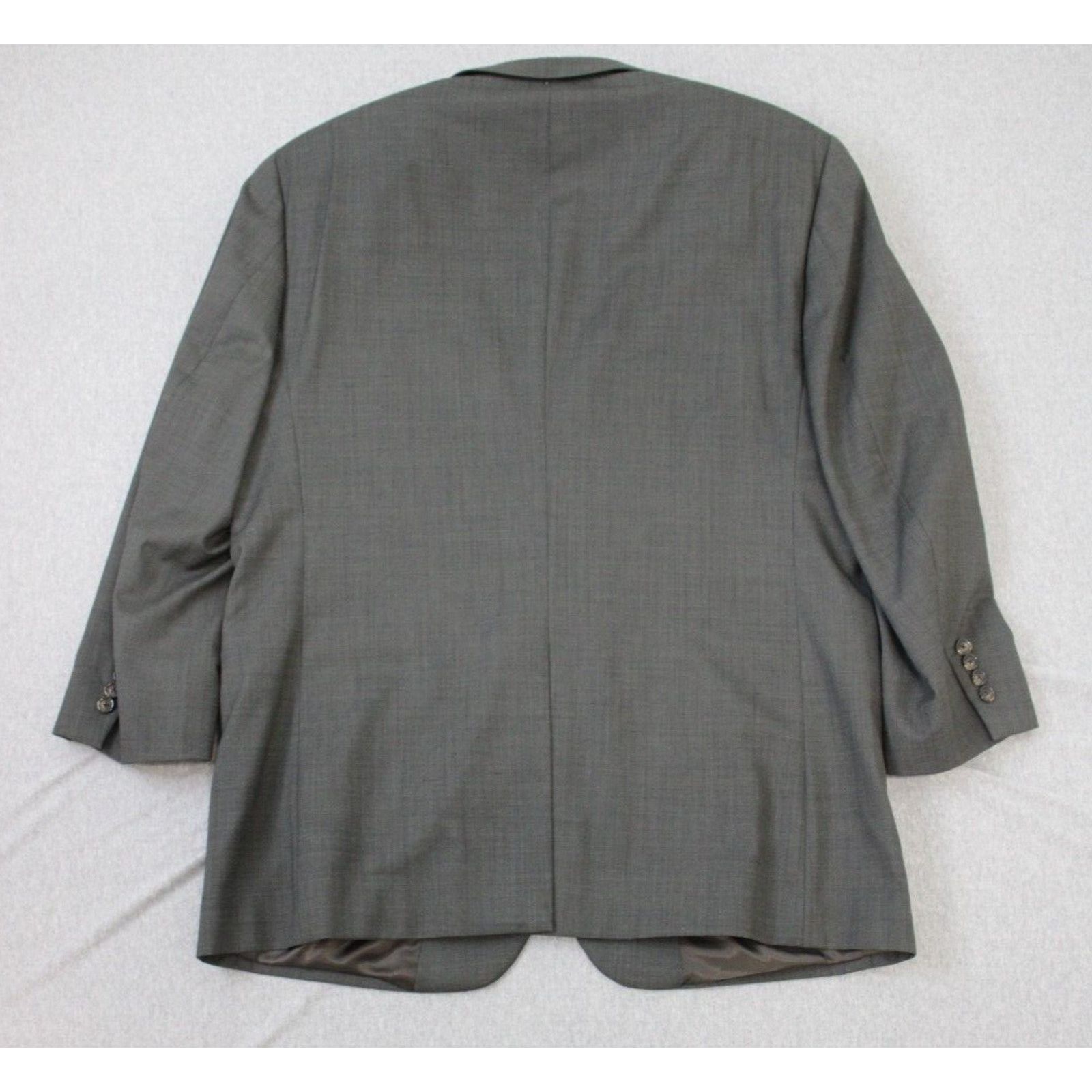 Jos. A. Bank Jos. A. Bank Blazer Mens 44R Gray 100% Wool Long Sleeve Size 44R - 2 Thumbnail