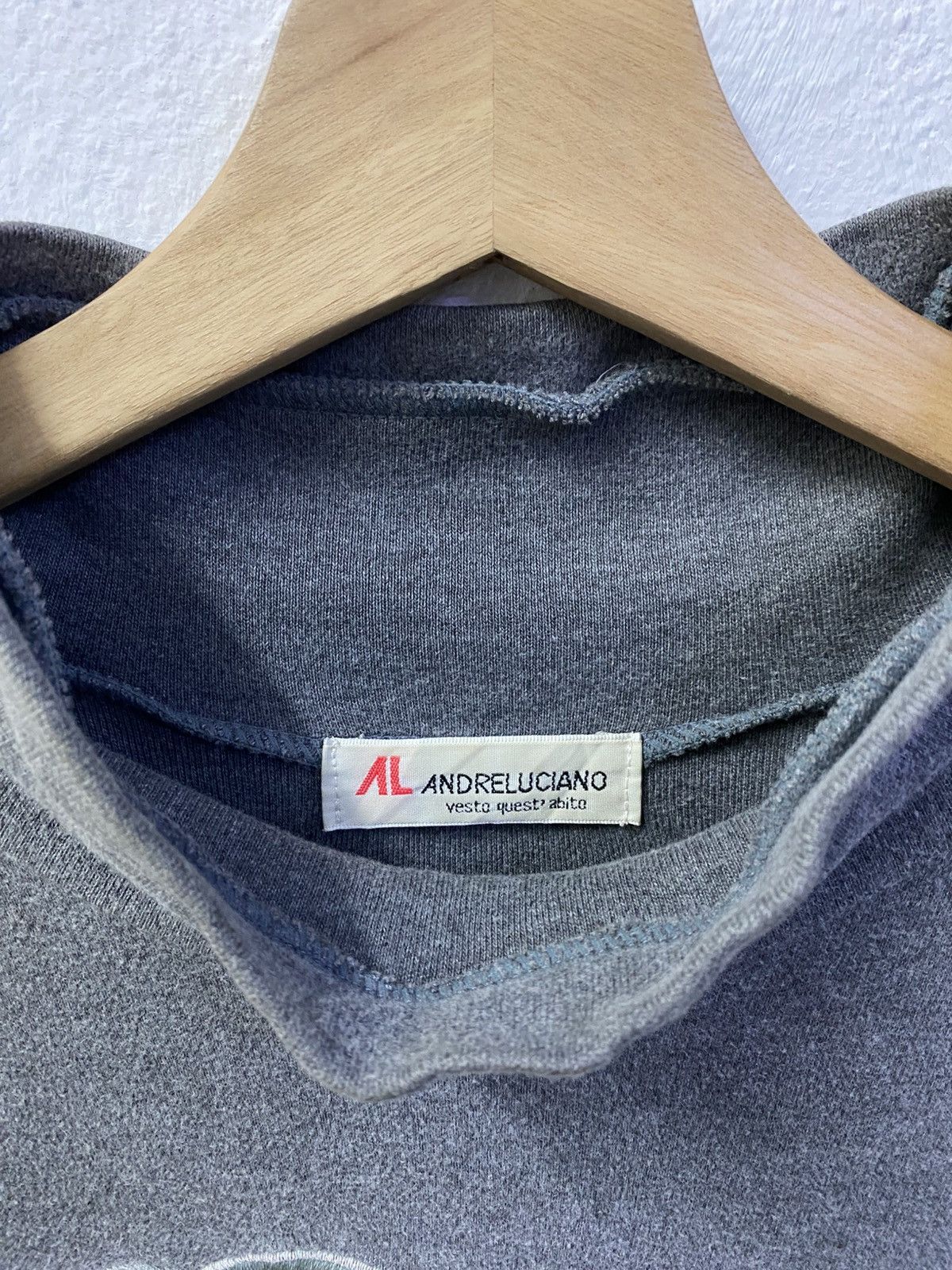 Andreluciano × Designer × Vintage Vintage Andreluciano Turtleneck Long Sleeve Tee Size US M / EU 48-50 / 2 - 8 Thumbnail