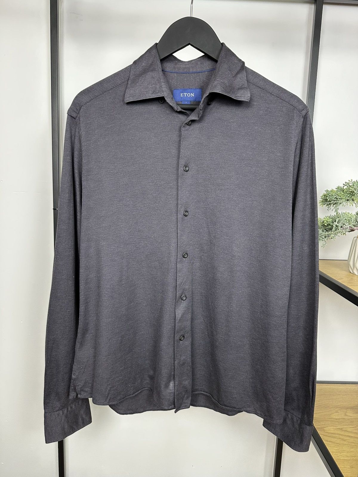 Eton Eton Polo Shirt Buttons Up Grey Cotton Luxury Classic Mens L Size US L / EU 52-54 / 3 - 1 Thumbnail