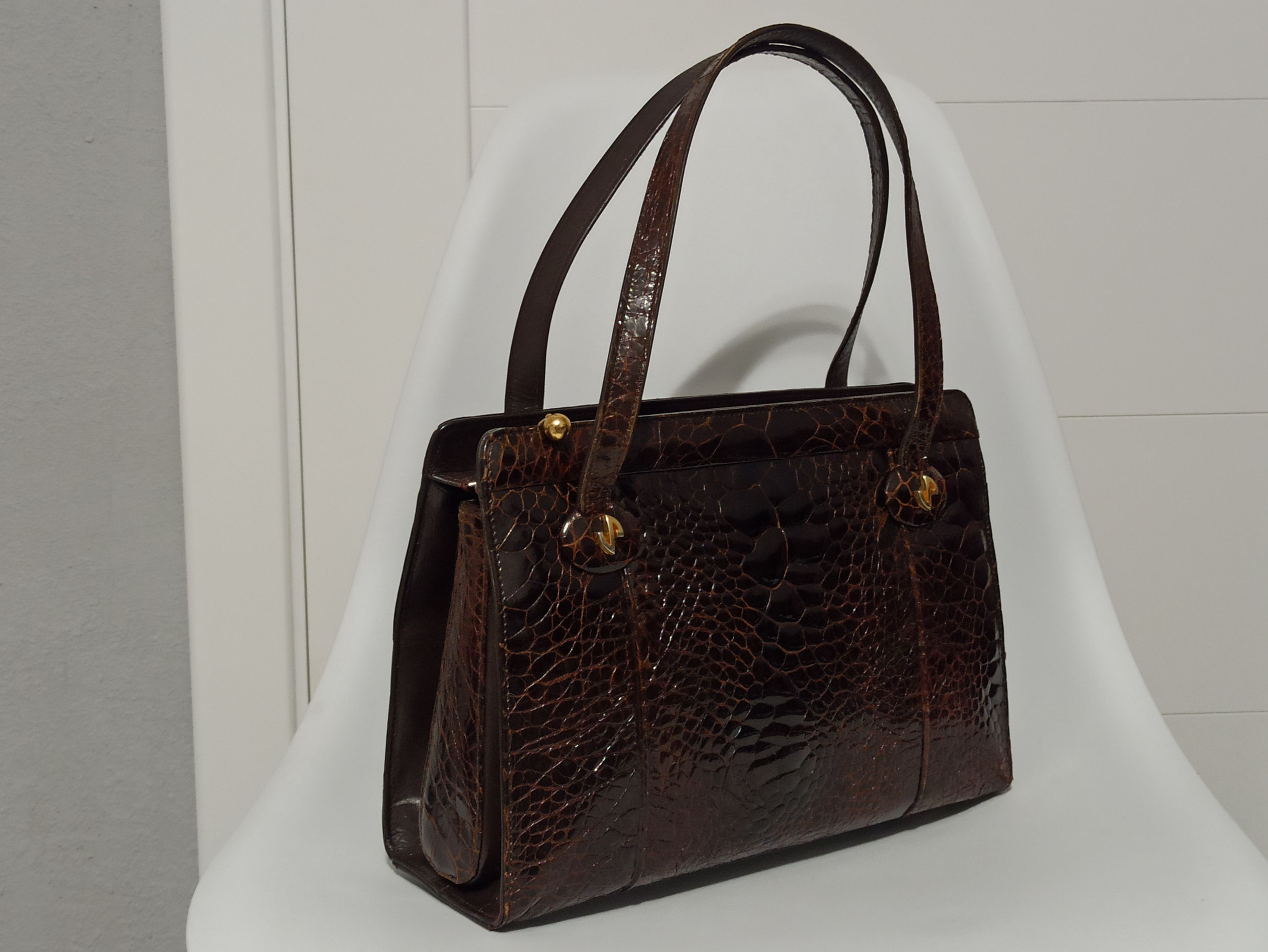 Other J Perez vintage crocodile leather handbag Size ONE SIZE - 4 Thumbnail