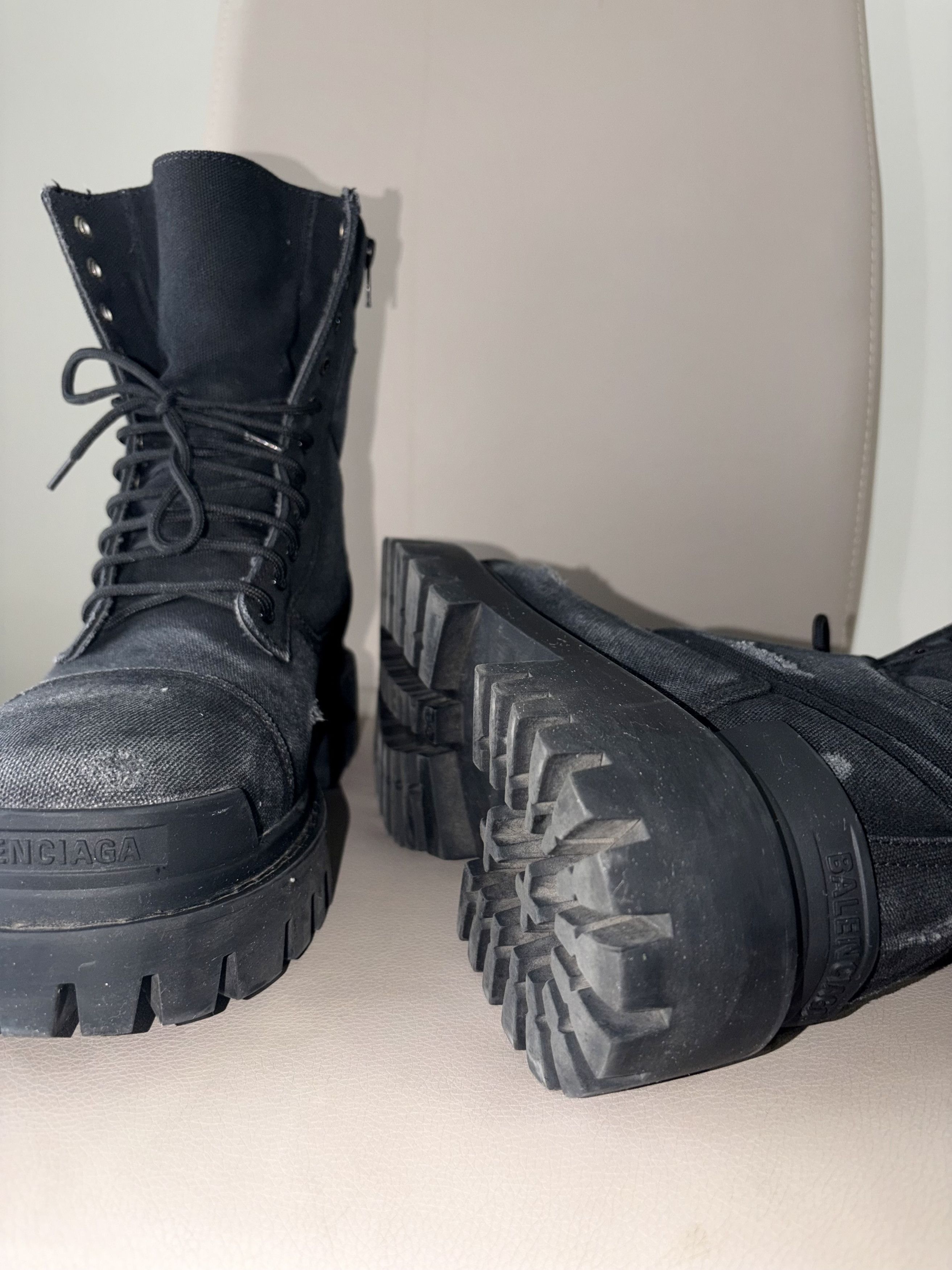 Balenciaga Balenciaga Strike Canvas Boots Black Size US 8 / EU 41 - 5 Thumbnail