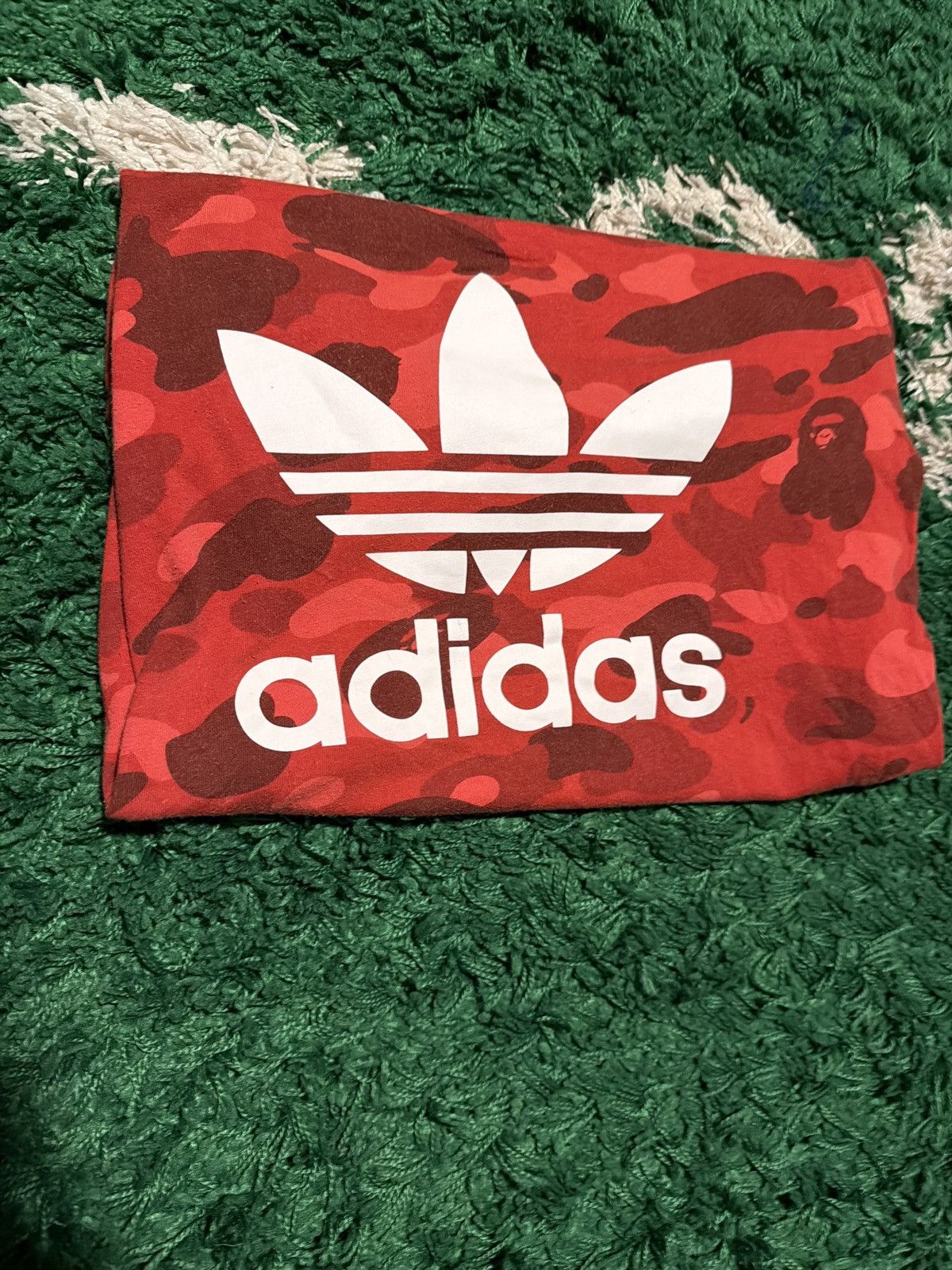 Adidas × Bape BAPE x Adidas adicolor T-Shirt 'Raw Red’ Fall/Winter 2018 Size US M / EU 48-50 / 2 - 6 Thumbnail